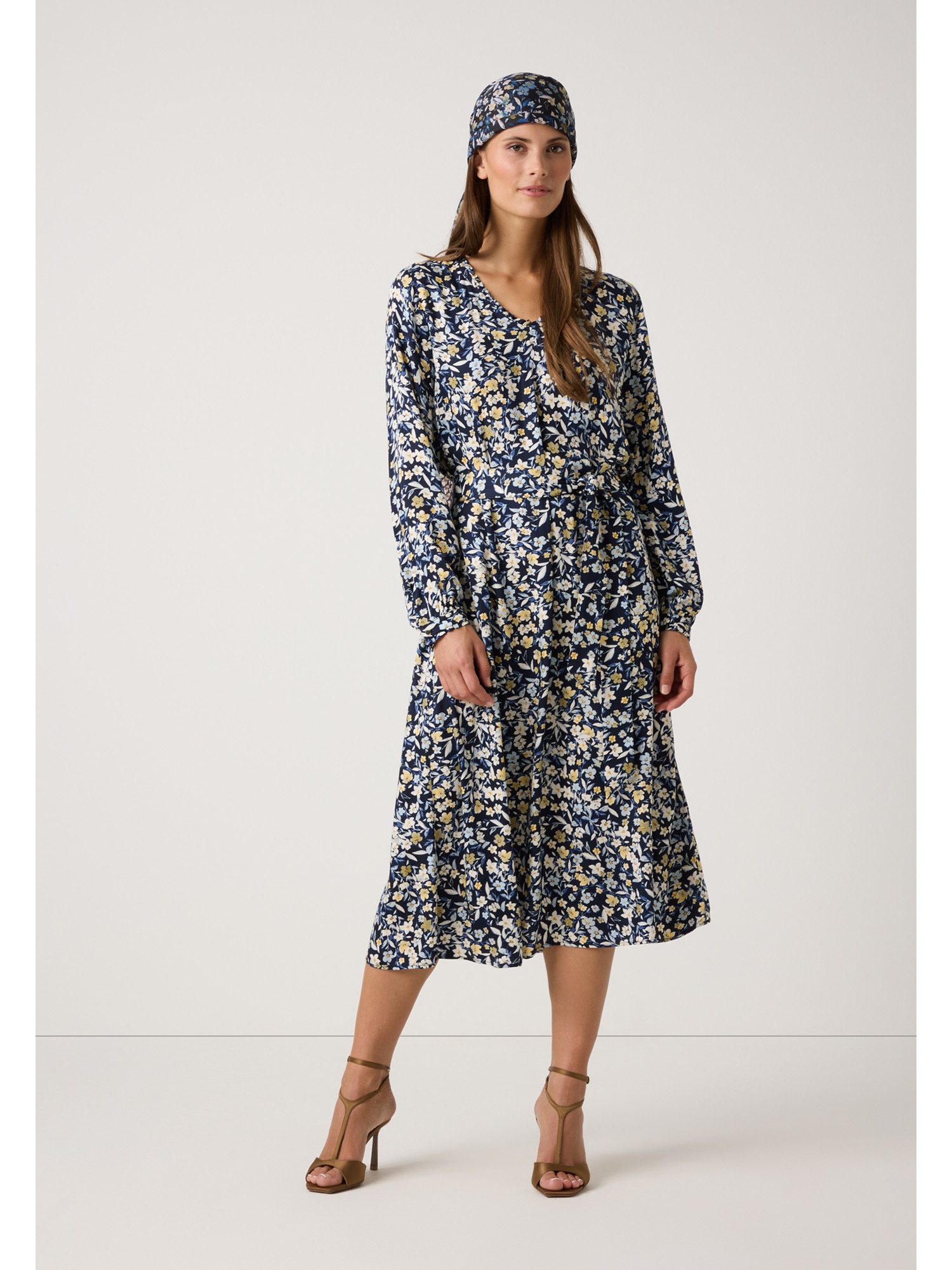 MORE&MORE Blusenkleid Blusenkleid Rüschenkante günstig online kaufen