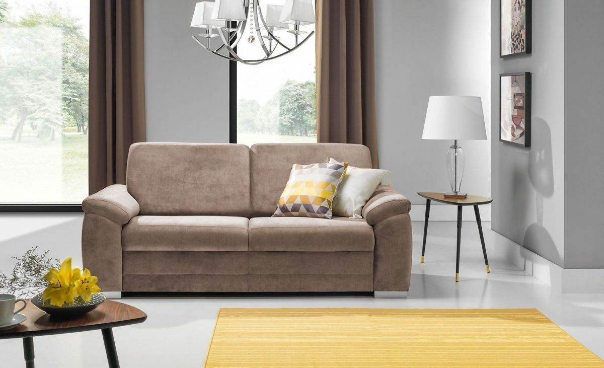 JVmoebel 3-Sitzer Luxus Edel, in Sofa Couch Braune Sofa Luxus Moderne Polstermöbel Made Europe