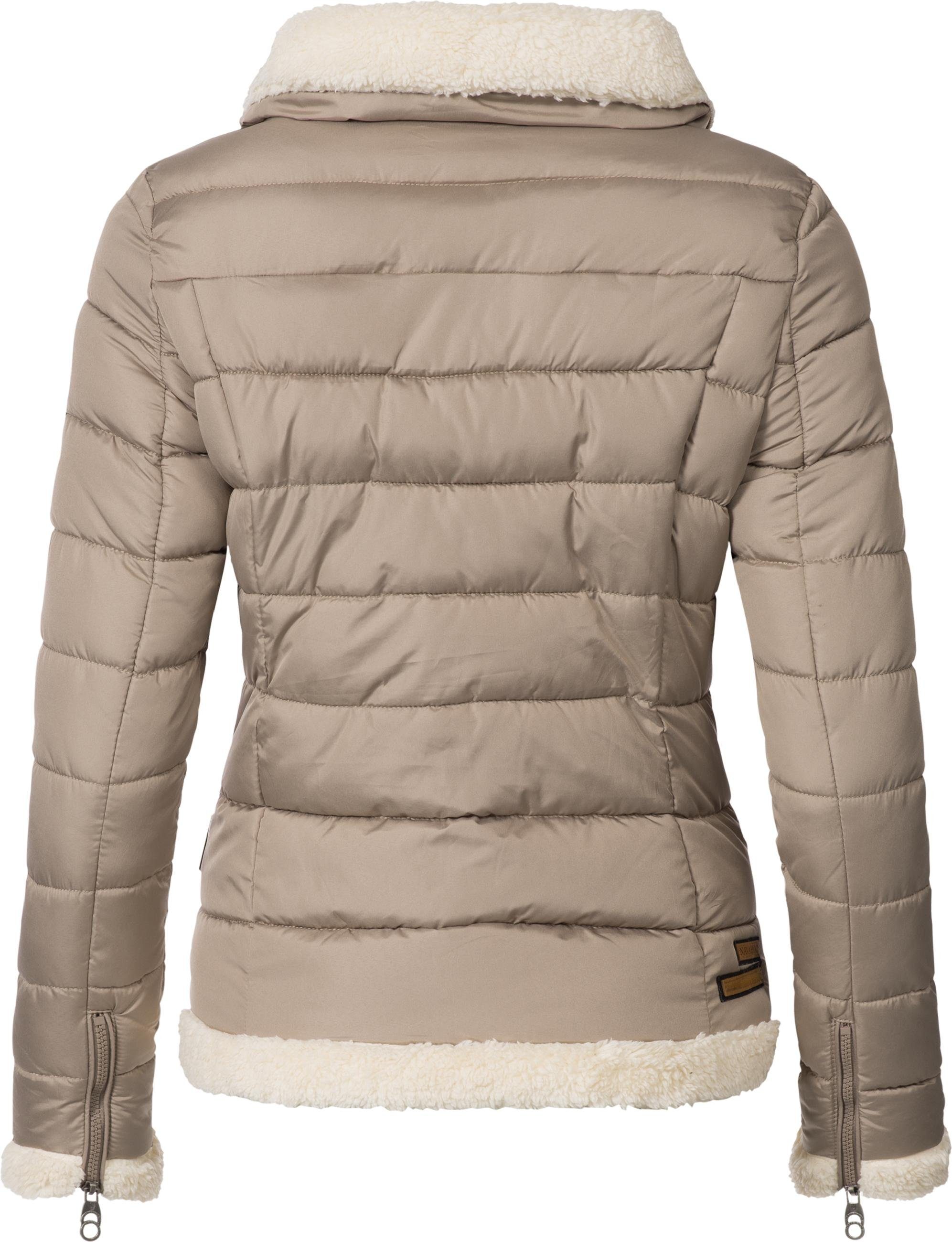 Teddyjacke Damen Winter - Flauschiger Teddymantel Mit Doppelreißverschluss