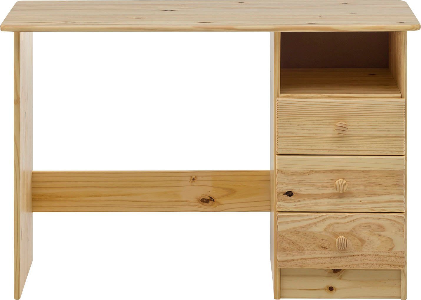 Home affaire Schreibtisch Chur, Gefertigt aus massivem Kiefernholz, Home office