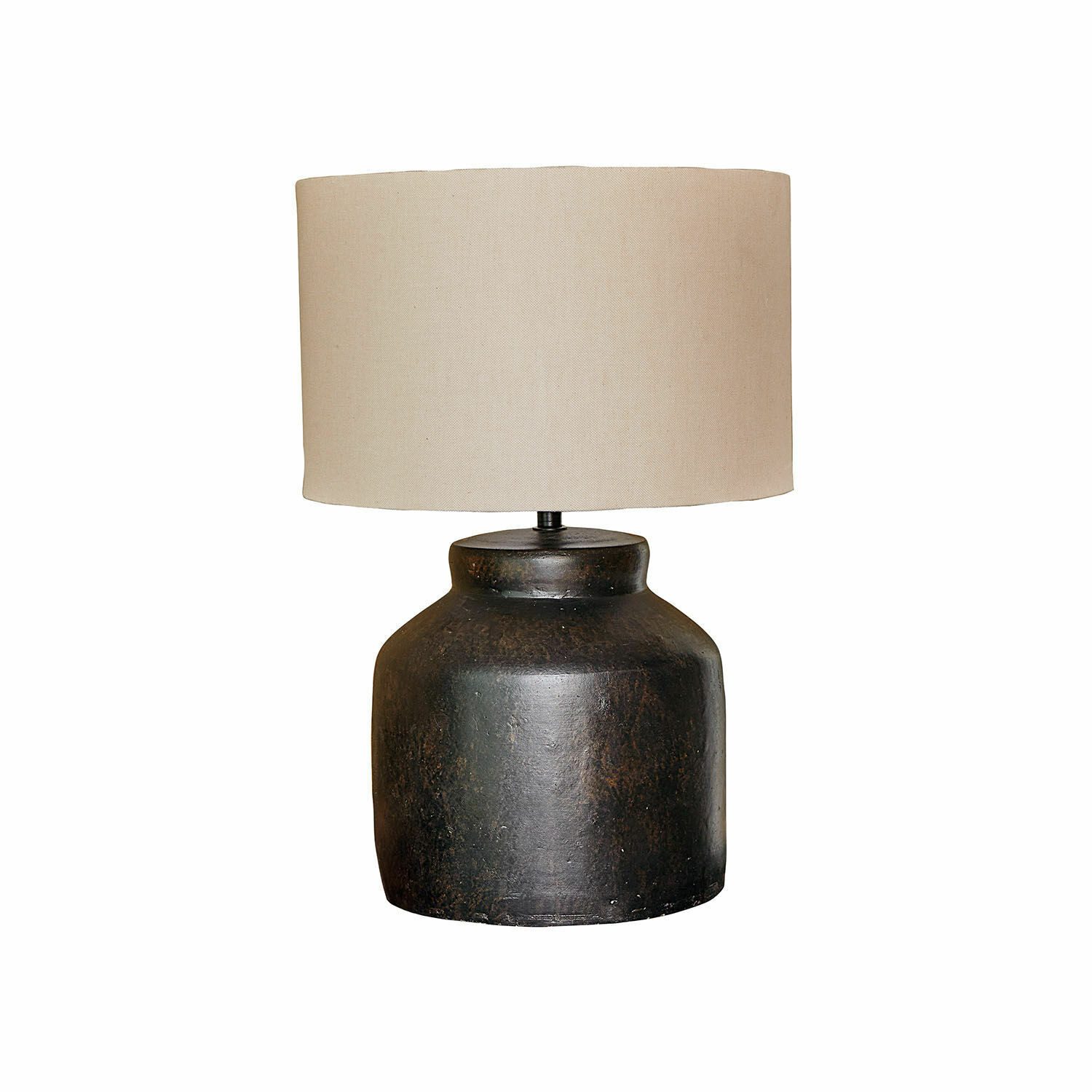 Mirabeau Tischleuchte Tischlampe Norelles schwarz/creme