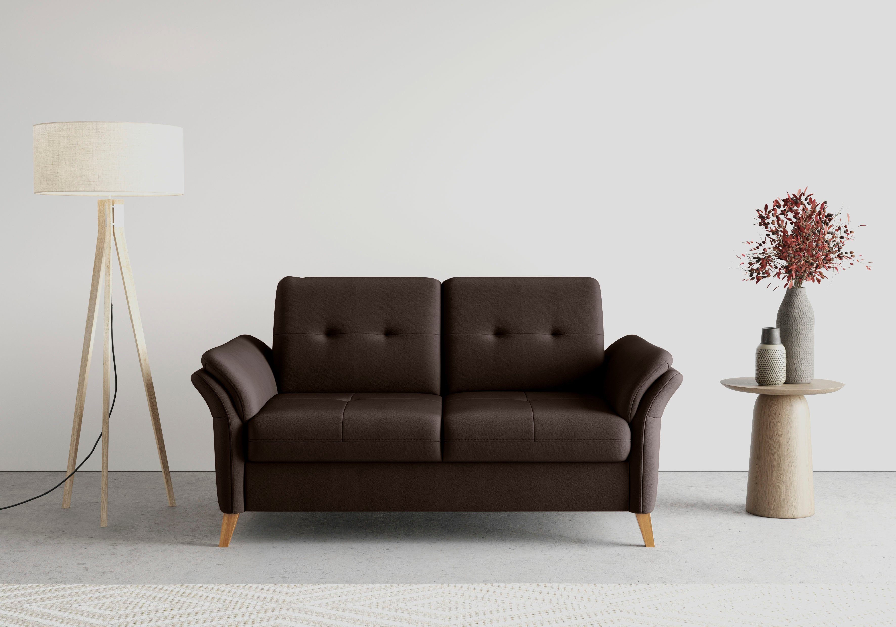 sit&more 2-Sitzer Göteborg, inklusive Sitztiefenverstellung und Federkern