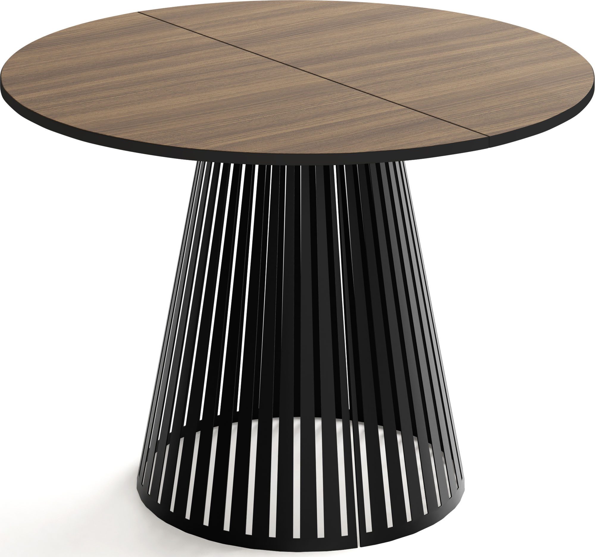 WFL GROUP Esstisch Naro Black (erhältlich in 2 Größen – 100/120 cm, auszieh günstig online kaufen