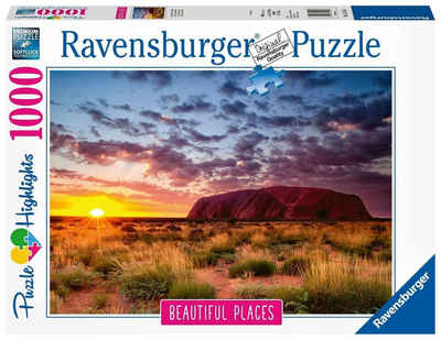 Ravensburger Puzzle Ayers Rock in Australien. Puzzle 1000 Teile, 1000 Puzzleteile