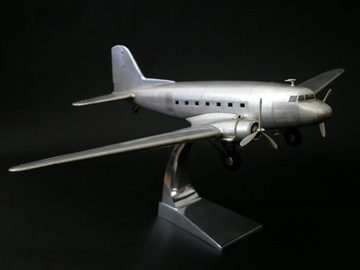 Brillibrum Modellflugzeug Modellflugzeug Douglas Dakota DC-3 Rosinenbomber Metall Vollmetall Standmodell Flugzeug-Modell Nachbildung Passagierflugzeug Transportflugzeug
