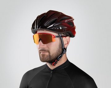 FORCE Fahrradhelm FORCE Helm BULL HUE MIPS schwarz-rot L-XL