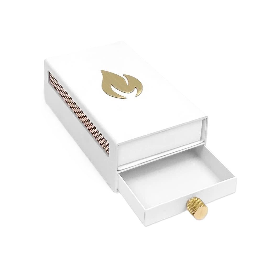 Nordic Flame Dekoobjekt DesignHülle für Streichhölzer weiß