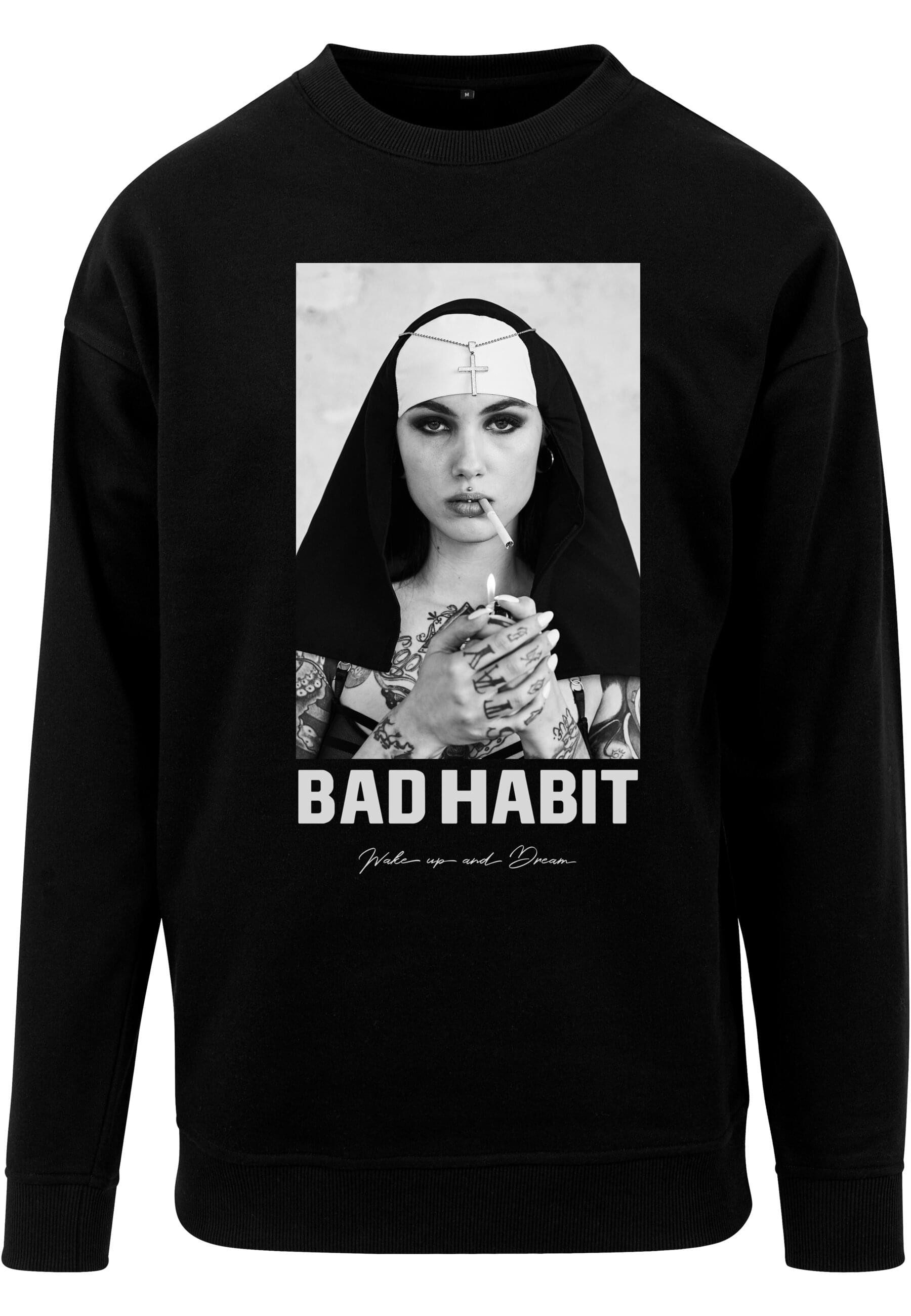 Rundhalspullover MisterTee Herren Bad Habit Crewneck