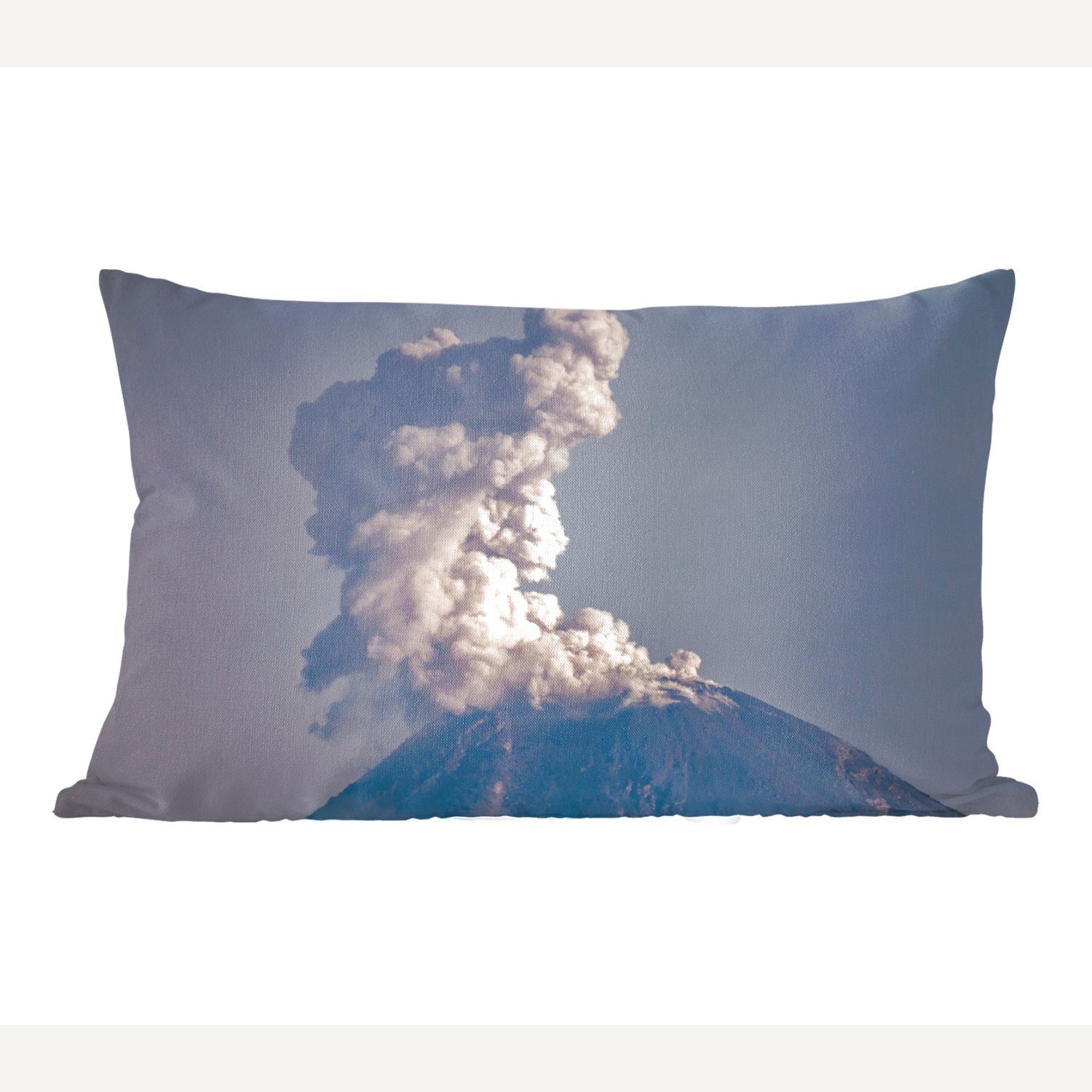 MuchoWow Dekokissen Dekoration, mit Zierkissen, Füllung, rauchende Vulkan Der Schlafzimmer Dekokissen Colima, Wohzimmer