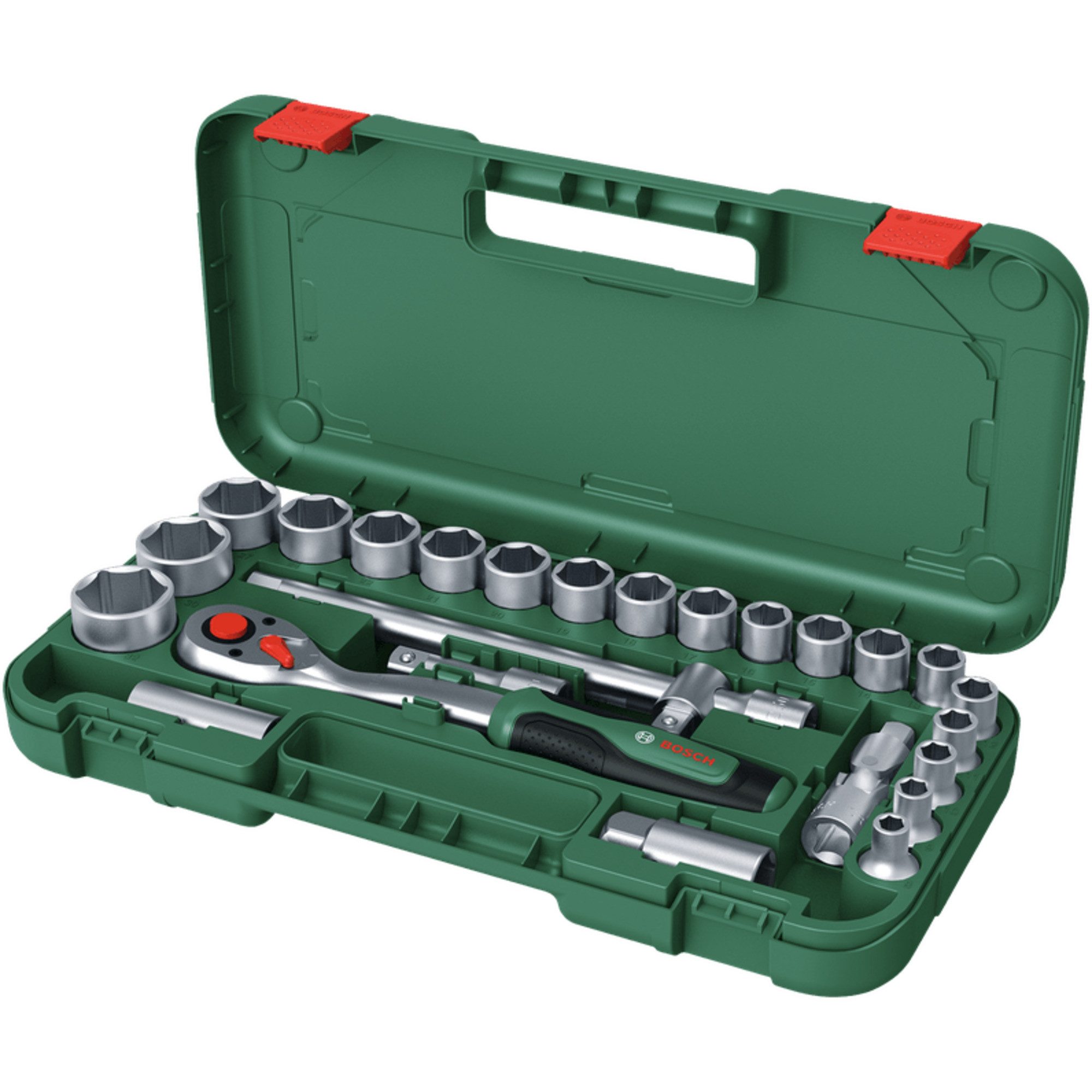 Bosch Professional Steckschlüssel Bosch Heimwerken & Garten 1/2" Ratschen-Set mit