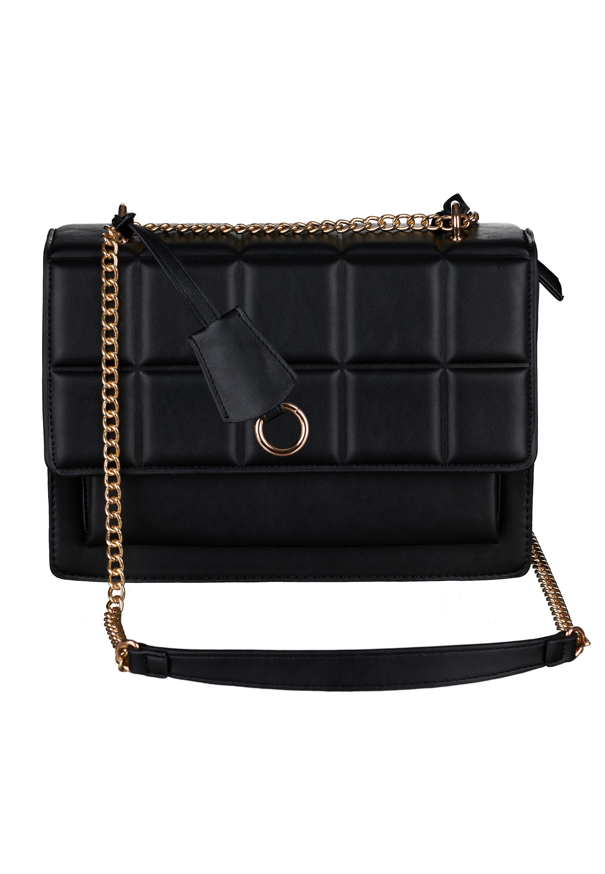 Harpa Schultertasche, mit gepolstertem Kachelmuster