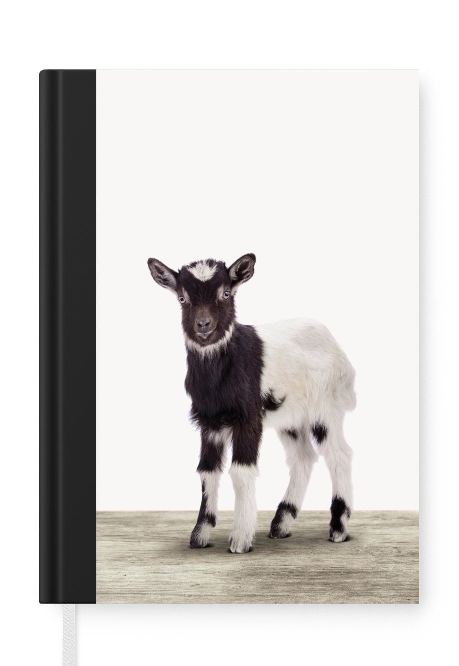 MuchoWow Notizbuch Ziege - Tiere - Kinder - Jungen - Mädchen, Journal, Merkzettel, Tagebuch, Notizheft, A5, 98 Seiten, Haushaltsbuch