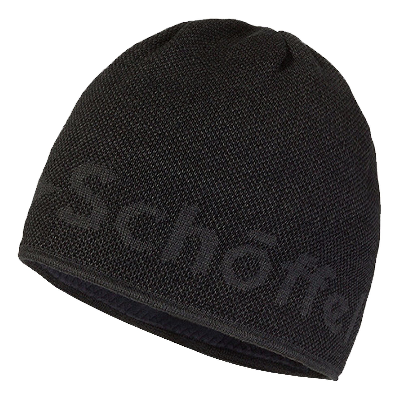 Schoeffel Schöffel Strickmütze Knitted Hat Klinovec mit eingestricktem Schöffel-Logo 9830 asphalt
