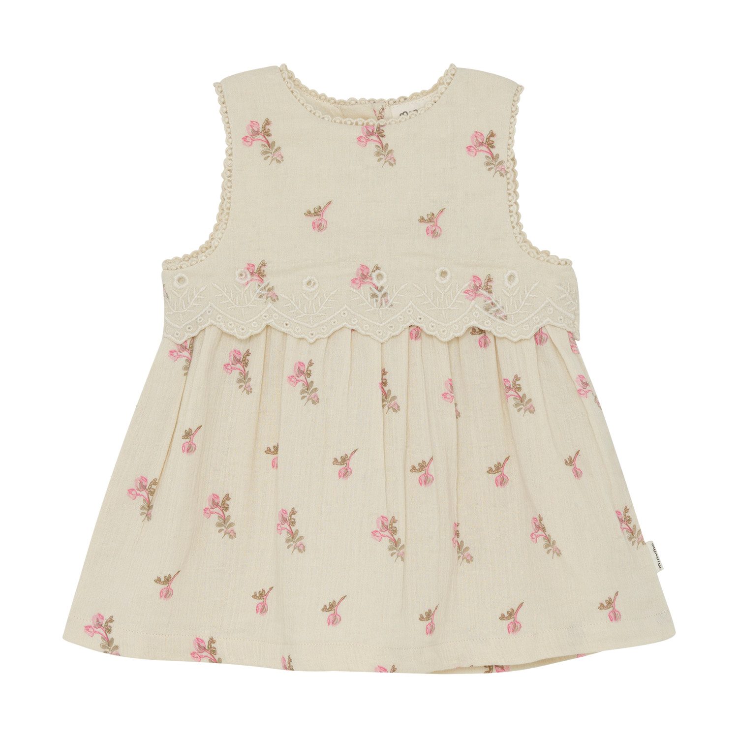 Minymo Sommerkleid Baby Kleid Mädchen Baumwolle Sommerkleid Blumen
