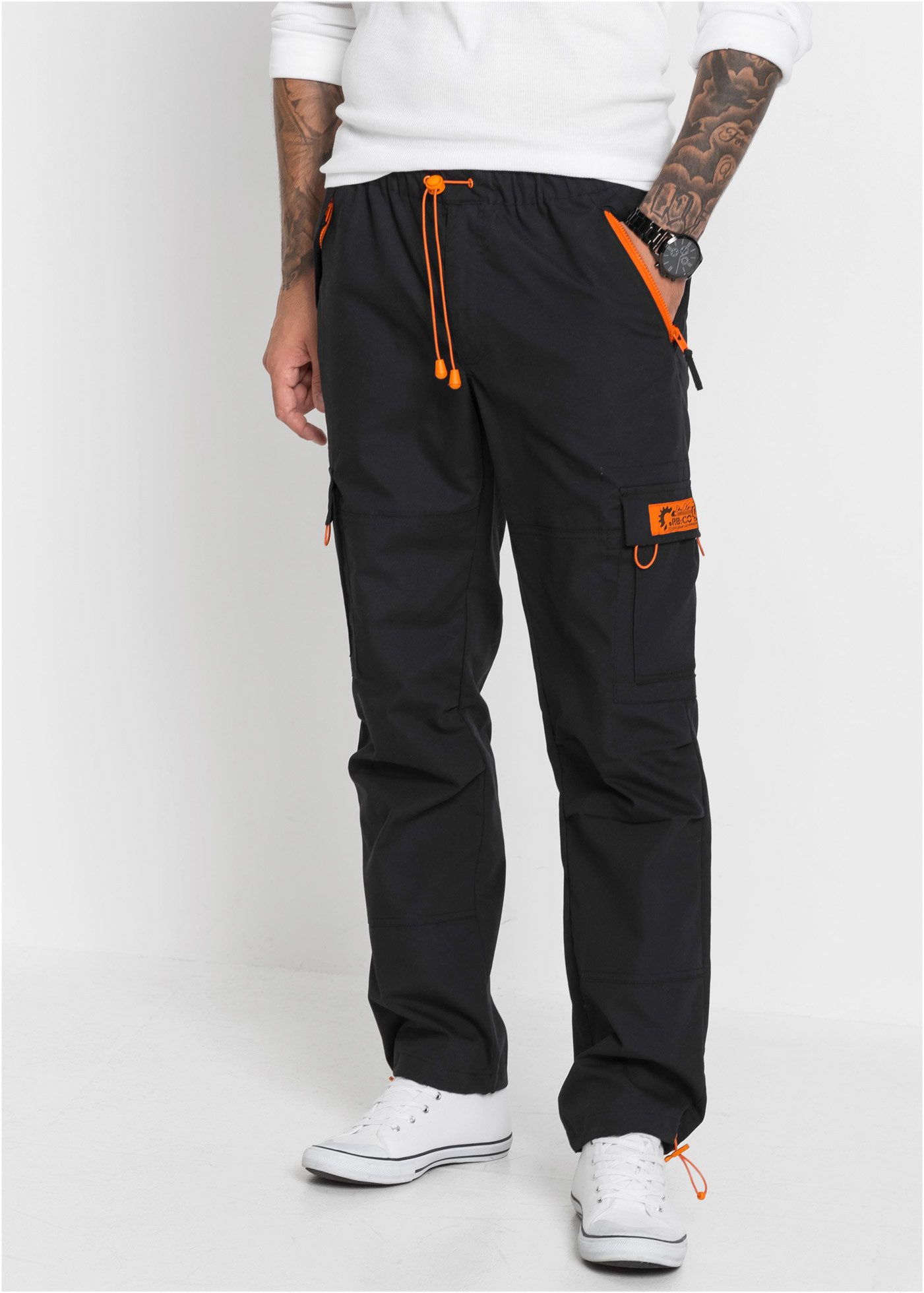 bonprix Schlupfhose Relaxed Fit Schlupf-Cargohose, Straight günstig online kaufen