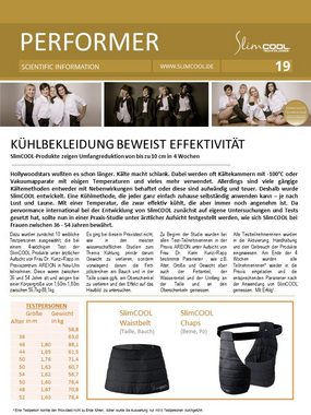 SlimCOOL Shapingpants Abnehmen durch Kühlung, PowerChaps, Cryo Shapewear (aktiviert m. Wasser) individuell einstellbar dank Gürtel