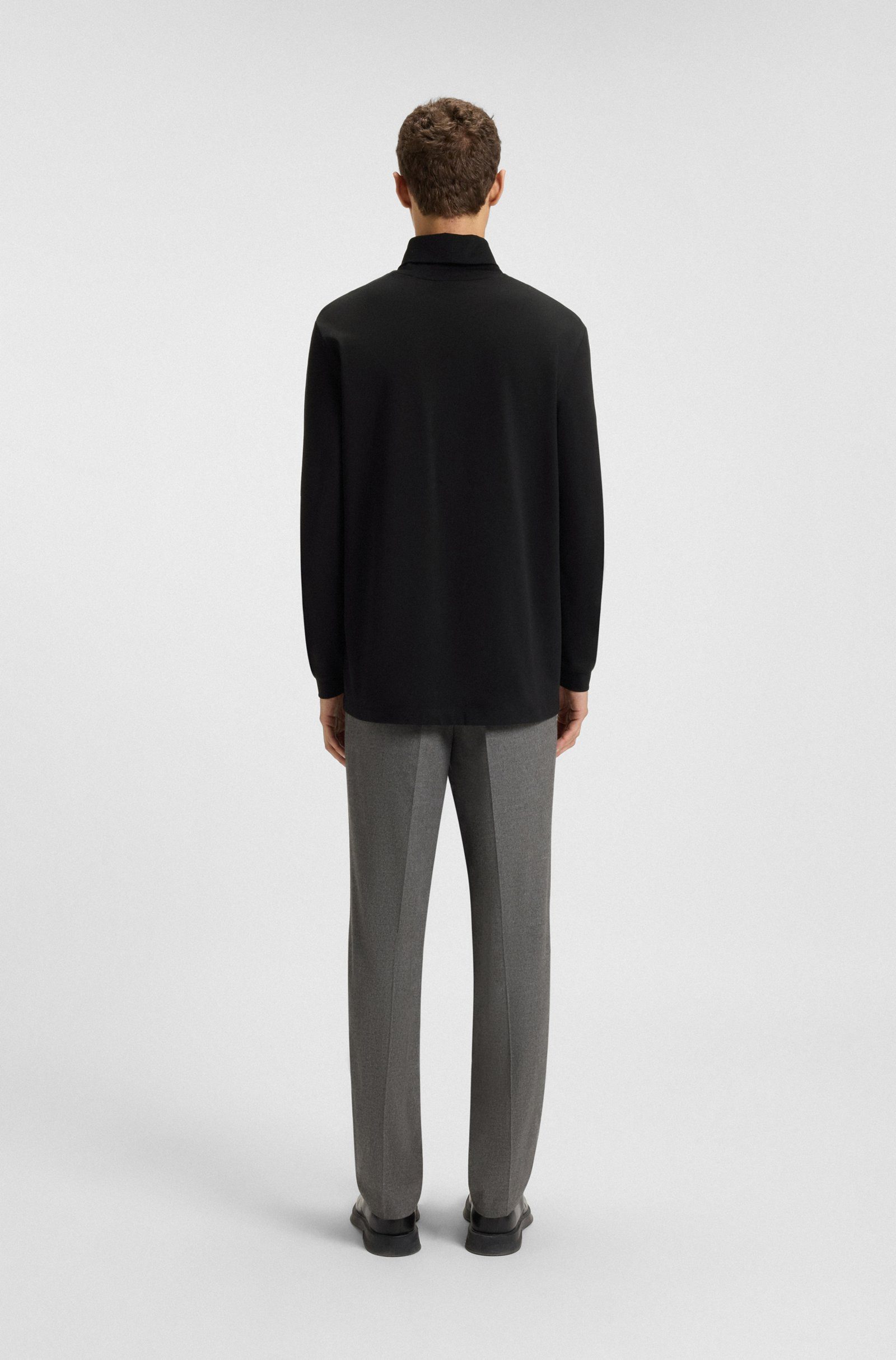 HUGO Strickpullover Daporollo mit Logo (1-tlg)