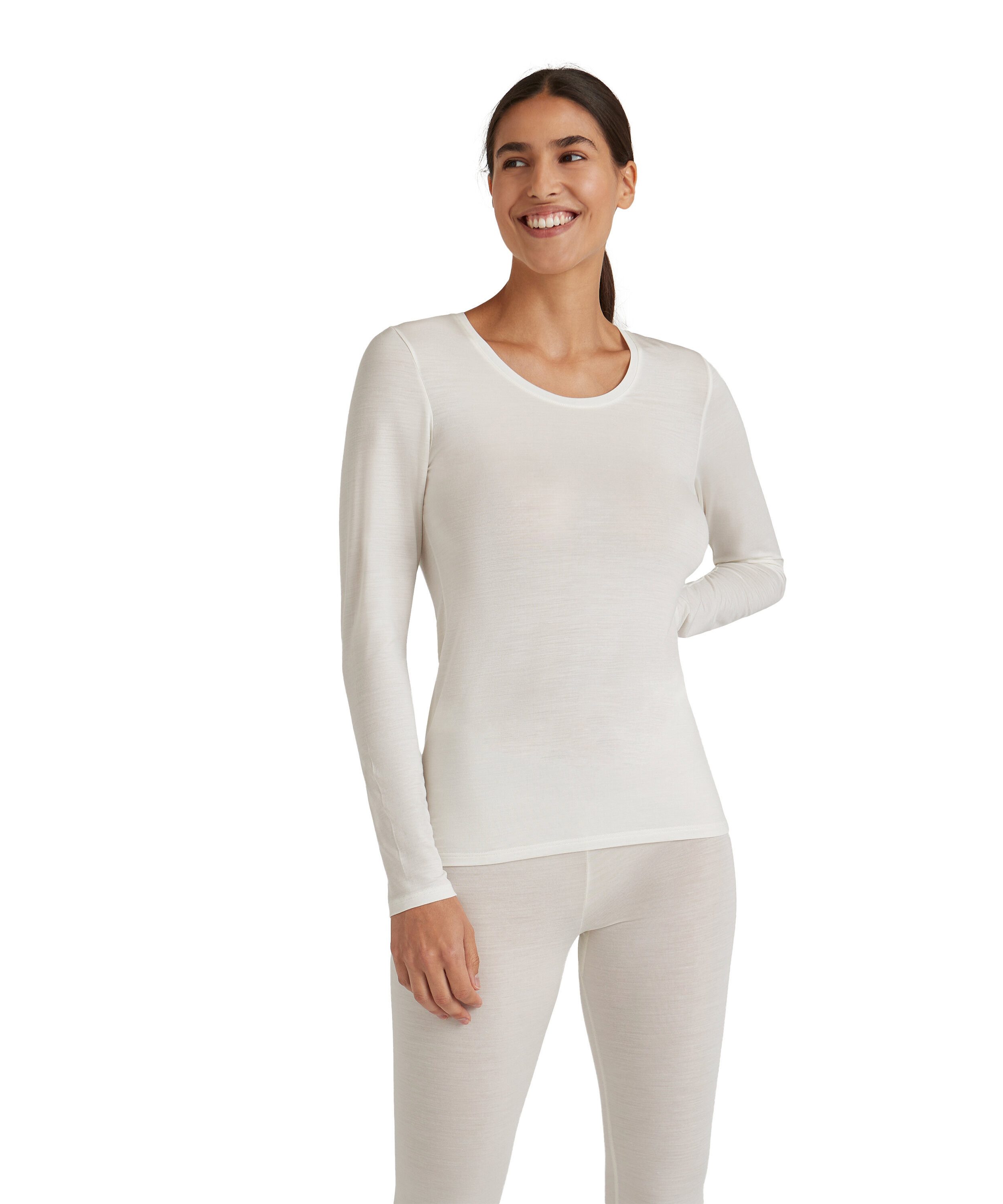Langarmshirt FALKE Langarmshirt Daily ClimaWool