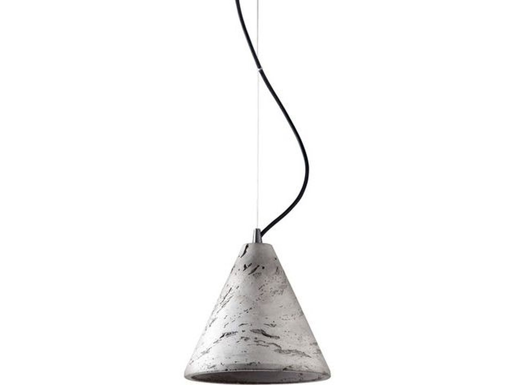 Licht-Erlebnisse Pendelleuchte VOLCANO, ohne Leuchtmittel, Hängelampe Grau Beton GU10 Industrial Style Schlafzimmer