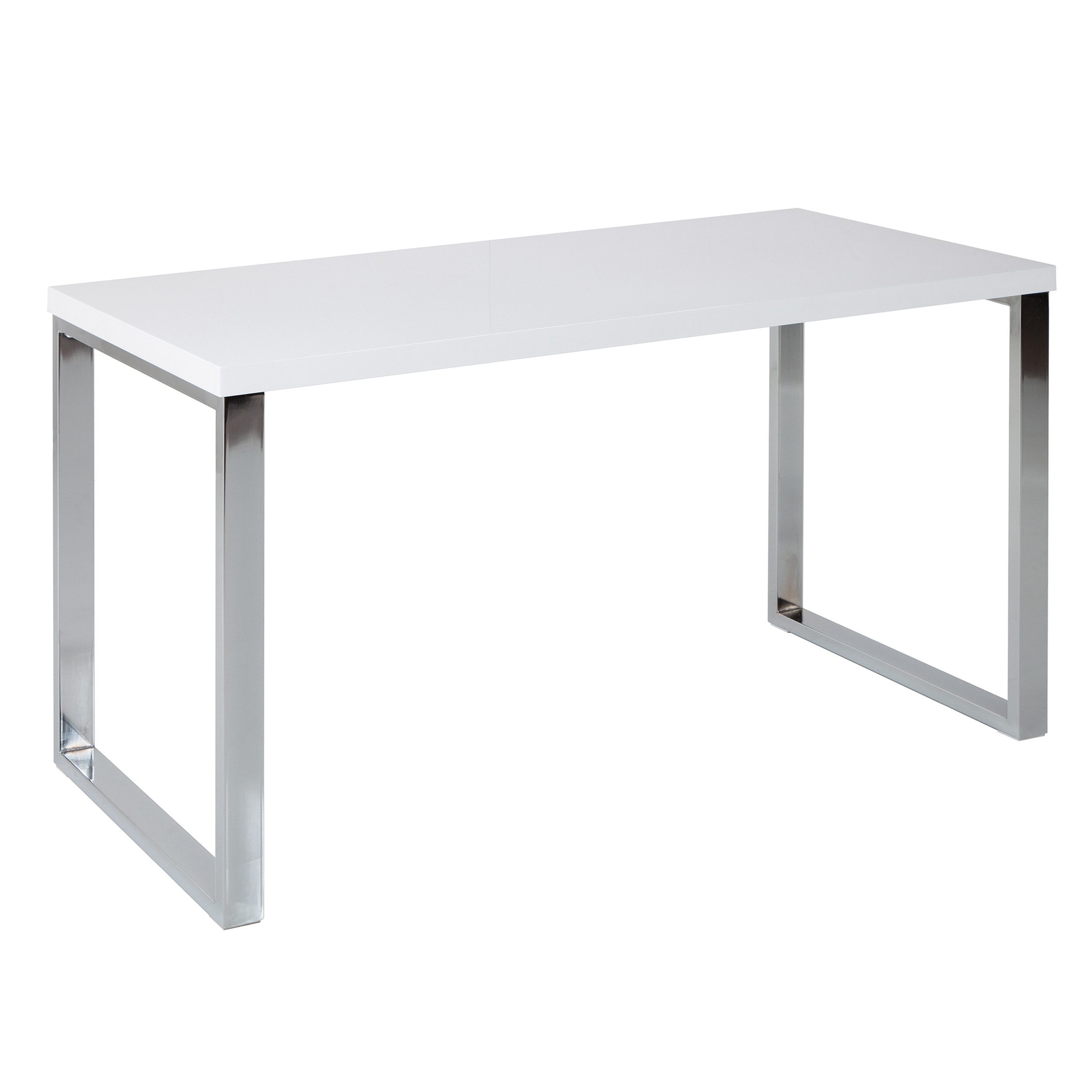 riess-ambiente Schreibtisch WHITE DESK 120cm weiß / silber, Arbeitszimmer · günstig online kaufen
