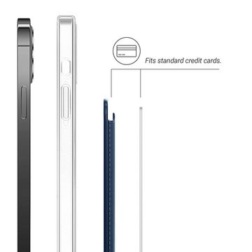 kwmobile Kartenhalter für Apple iPhone 15 / 14 / 13 / 12 Serie Halterung, (1-tlg., Kartenfach Halter magnetisch - Handy Kartenetui)