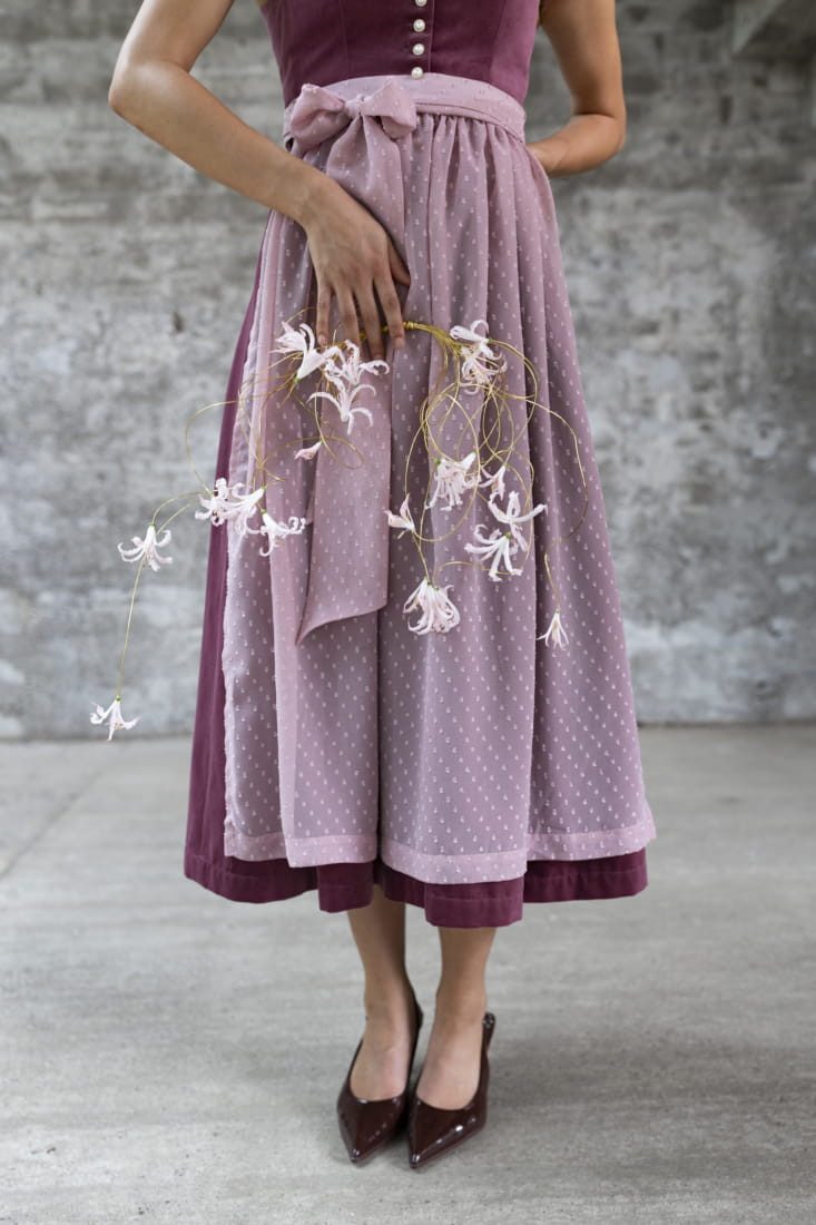 Madame Marie Dirndl Dirndl Soralyn 75cm Länge mauve