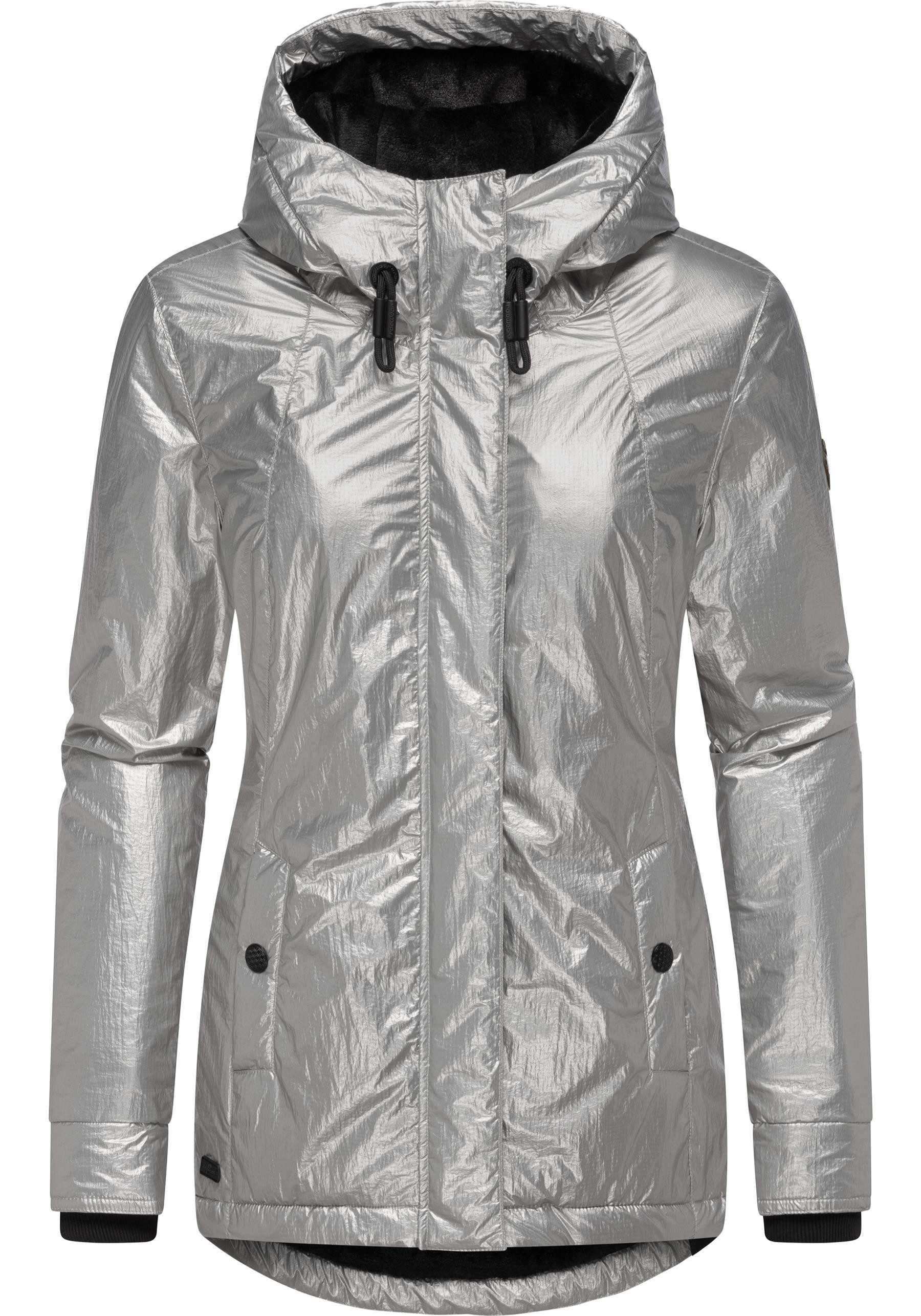 Ragwear Winterjacke Monadde Bling Glänzende warme Jacke mit Kapuze günstig online kaufen