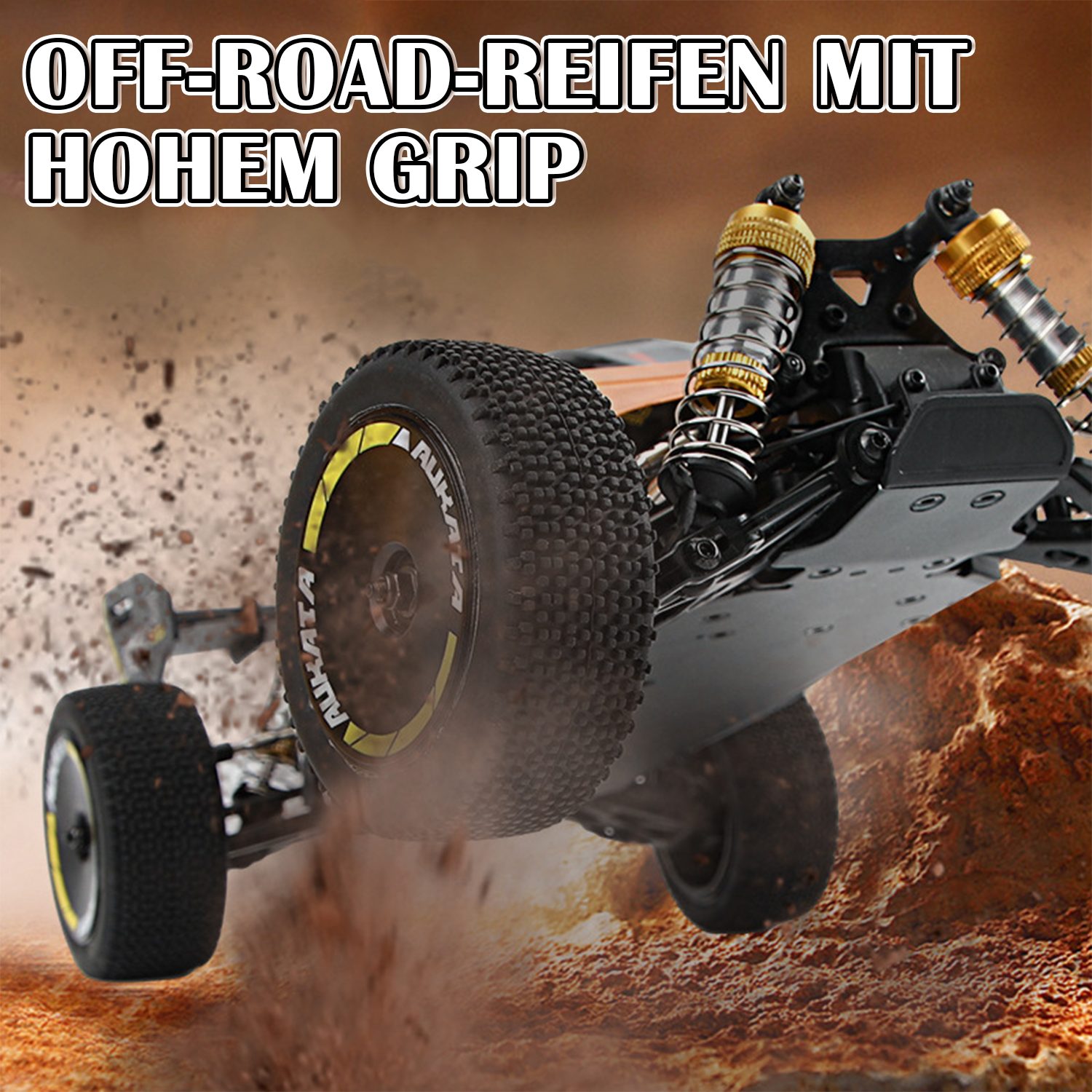 Esun RC-Auto Ferngesteuertes Auto, 1:12 RC Auto Offroad, 50km/h Gebürsteter RC Car (Packung, Komplettset), 1:12 Ferngesteuertes Auto Erwachsene, Rc drift car outdoor spielzeug