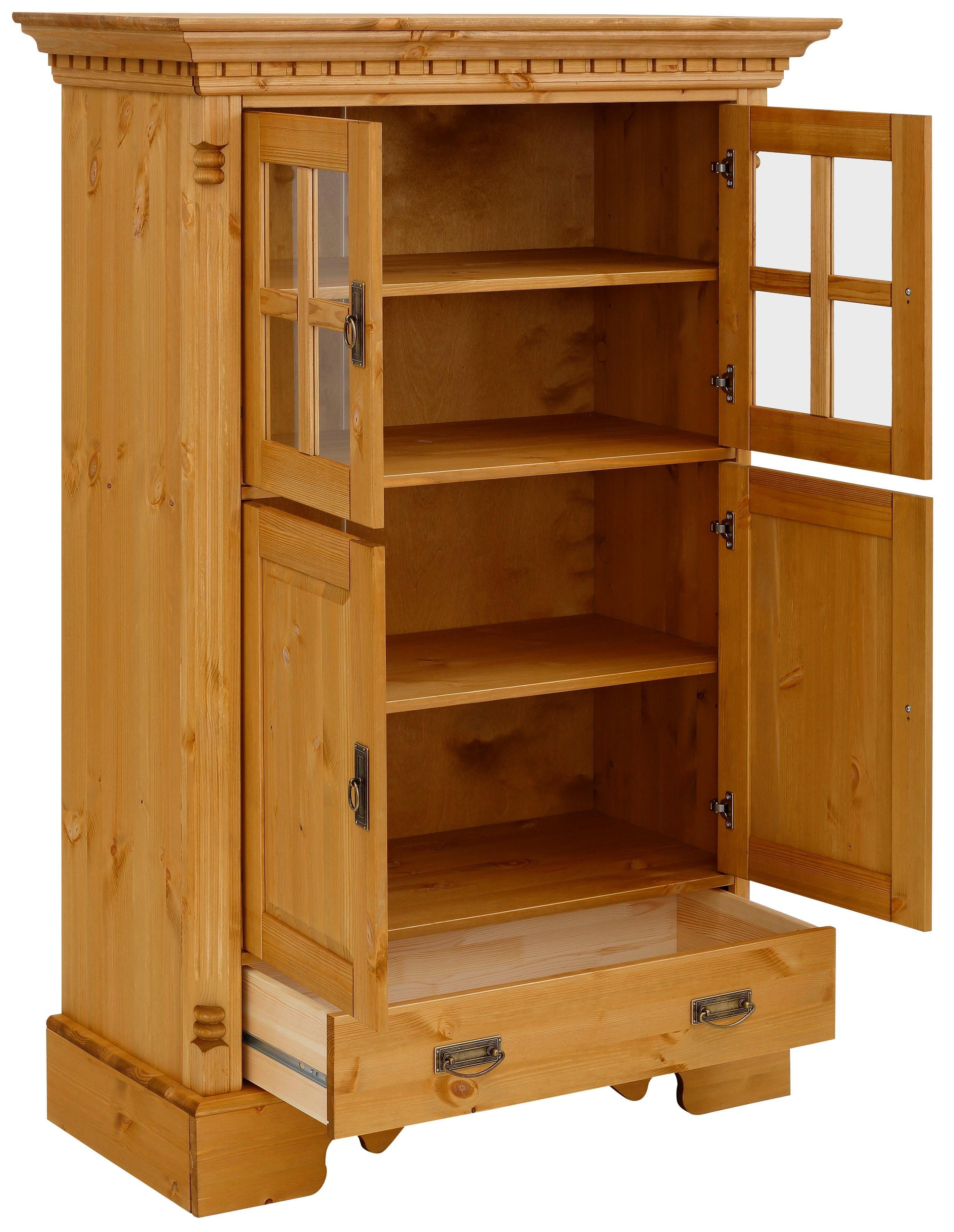 OTTO home Highboard Milan, Vitrine, Breite 102 cm, Massivholz, FSC®-zertifiziert