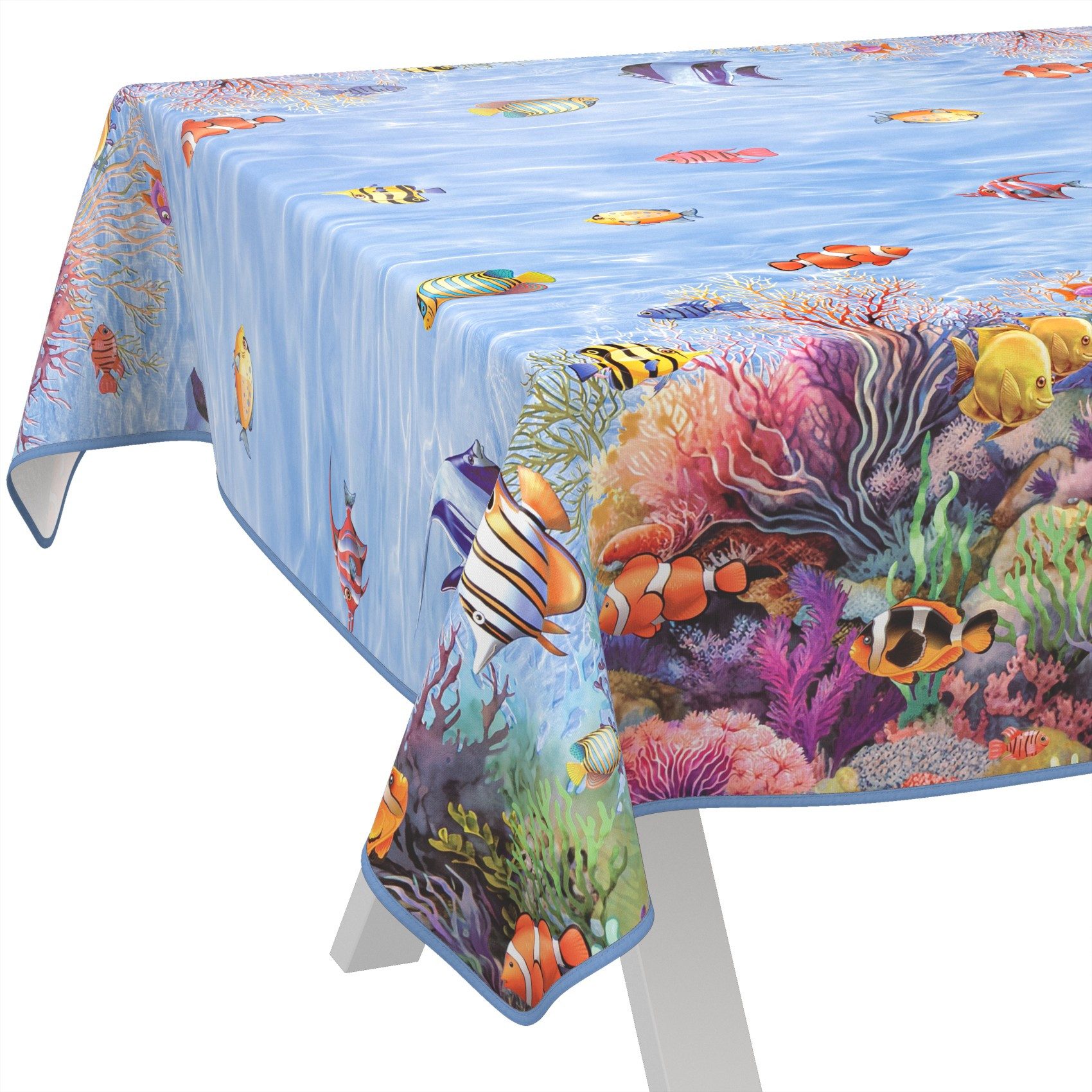 ANRO Tischdecke Wachstuch abwaschbar Aquarium Tischwäsche günstig online kaufen