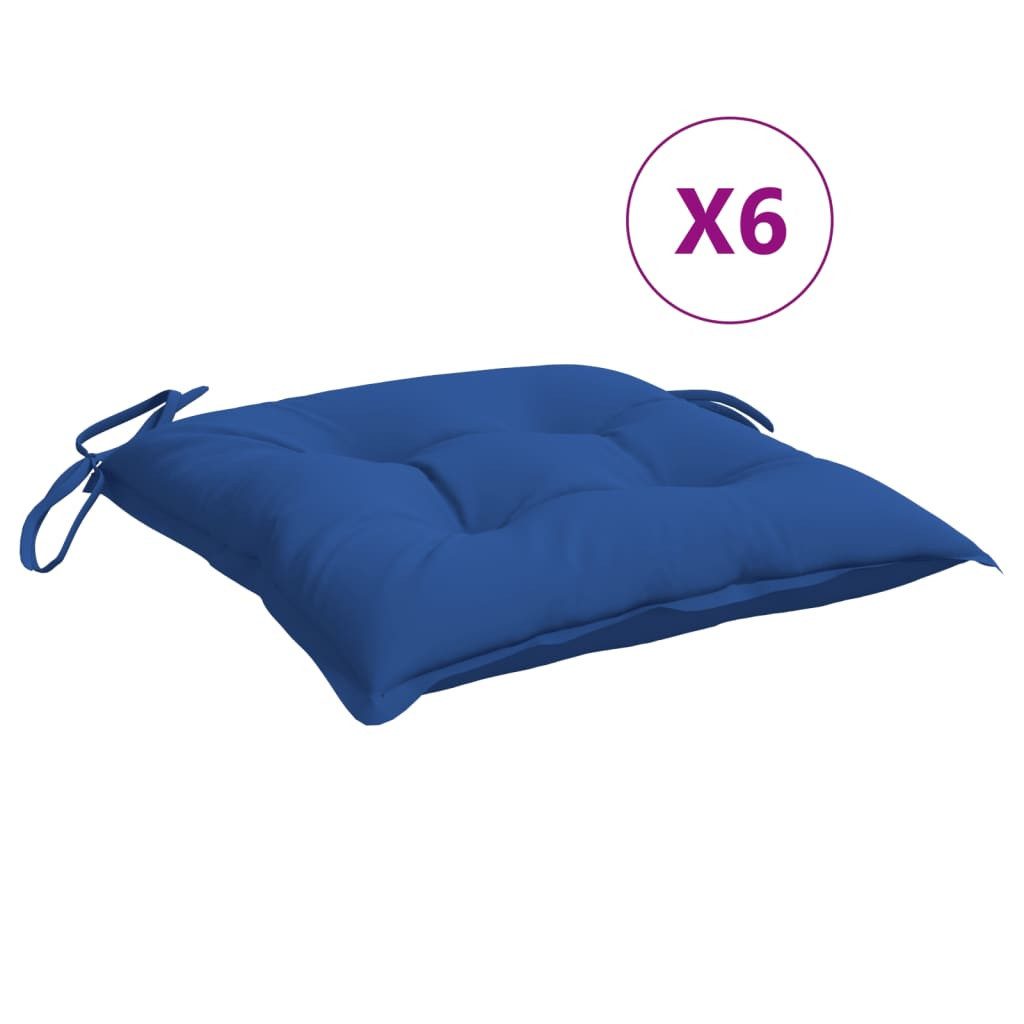 vidaXL Sitzauflage Stuhlkissen 6 Stk. Blau günstig online kaufen