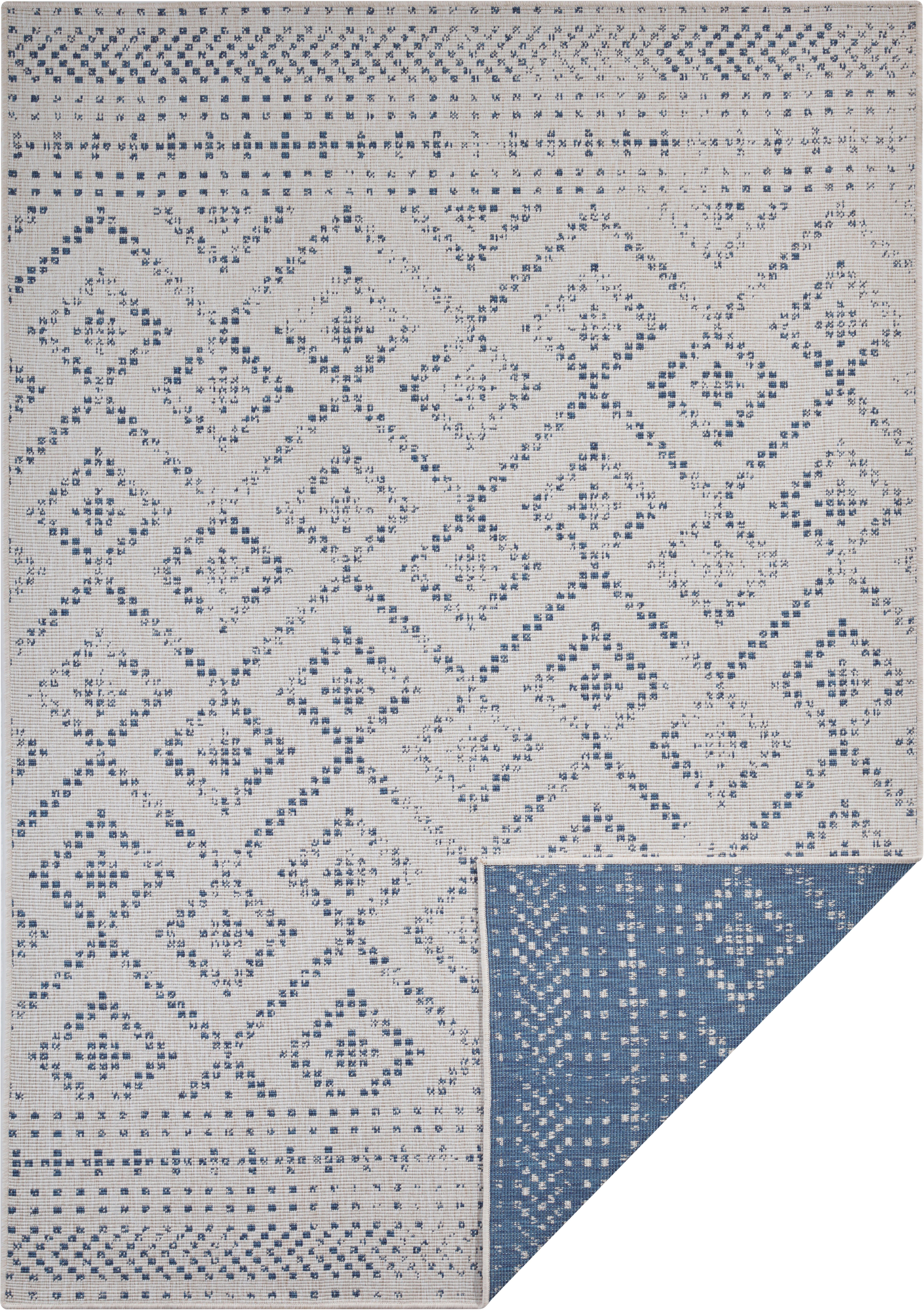 freundin Home Collection Teppich Olympia, rechteckig, Höhe: 5 mm, In-& Outdoor, Wendeteppich, Wetterfest, Balkon, Garten, Wohnzimmer