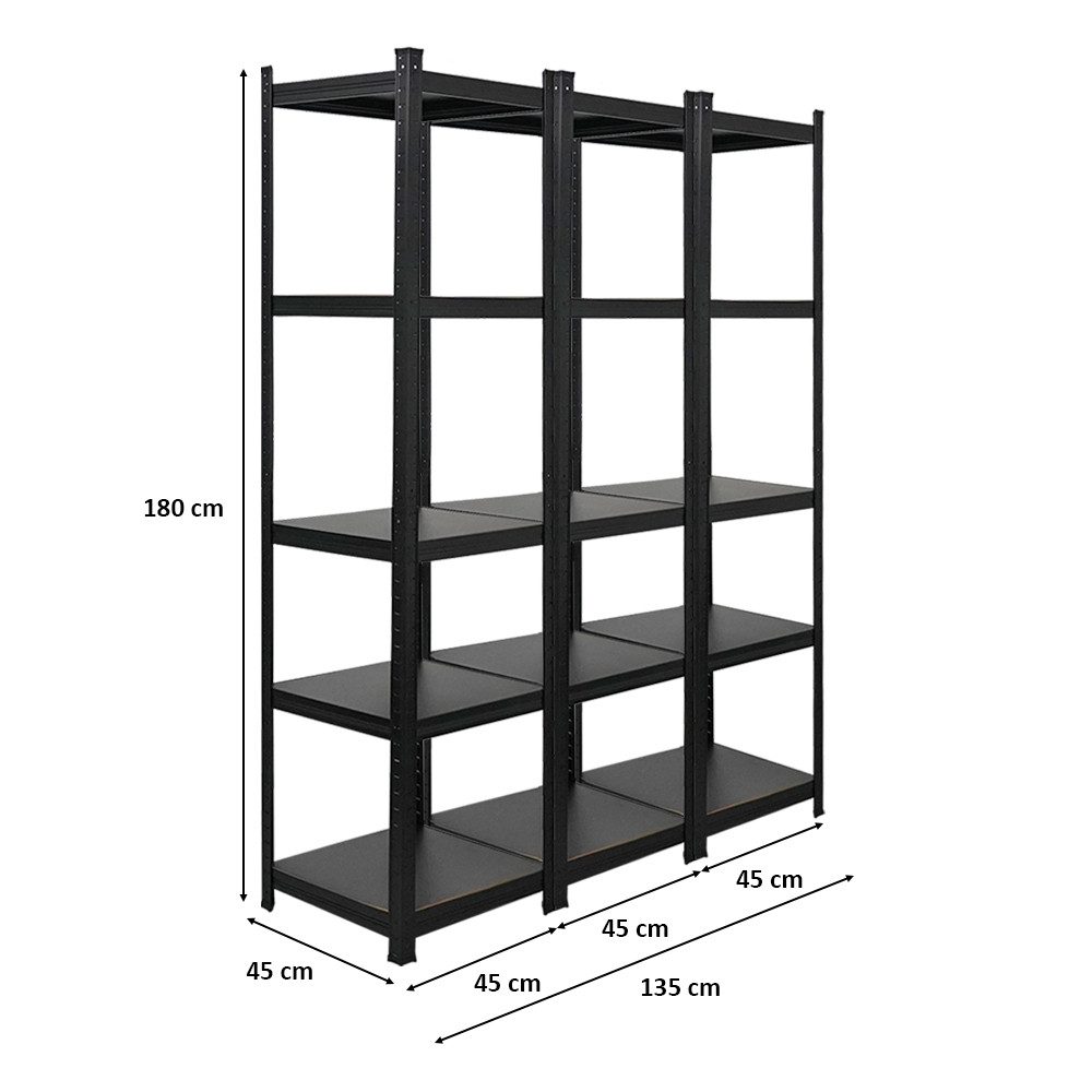 PROREGAL® Schwerlastregal MegaDeal 3x All Black günstig online kaufen