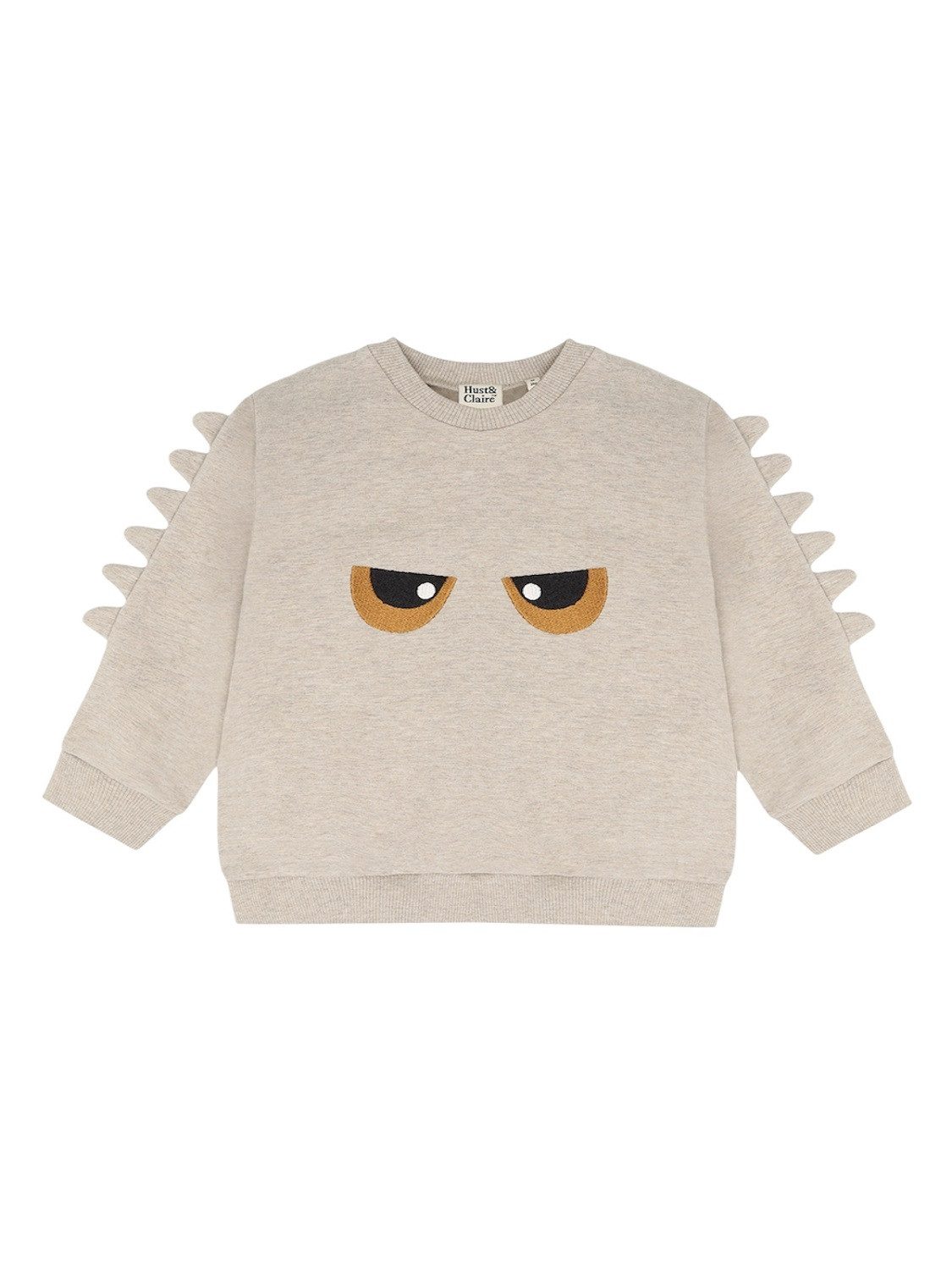 Hust & Claire Sweatshirt HCSejer Monster (1-tlg) Cooles Monster-Design mit auffälliger Augen-Stickerei