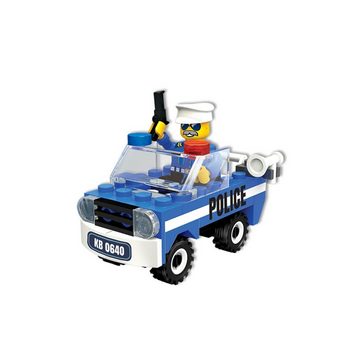 Blocki Konstruktions-Spielset BLOCKI MyPolice Polizeiwagen Polizeiauto Police Bausatz Spielzeug