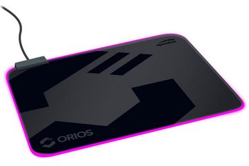 Speedlink Mauspad ORIOS M LED Beleuchtung Gaming Maus-Pad PC, Gaming-Mousepad, Aufrollbar, rutschfest, flach (3mm)