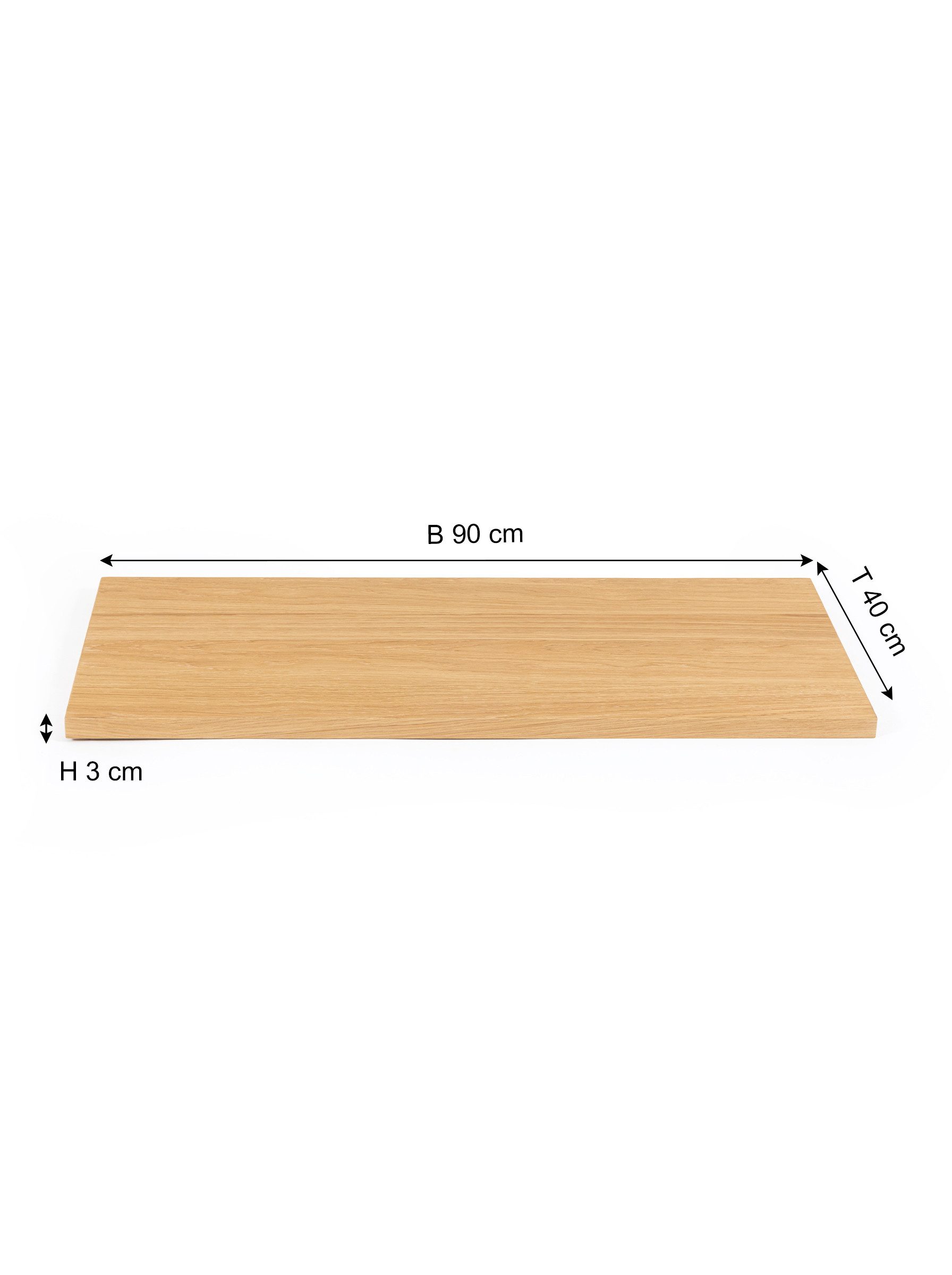 faee Esstisch Nydelse, ca. 40 cm Ansteckplatte für den Esstisch Nydelse, Eiche furniert