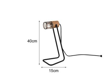 meineWunschleuchte LED Tischleuchte, LED wechselbar, Warmweiß, große Nachttischlampe Lampenschirm Gitter-lampe Fensterbank, Höhe 40cm