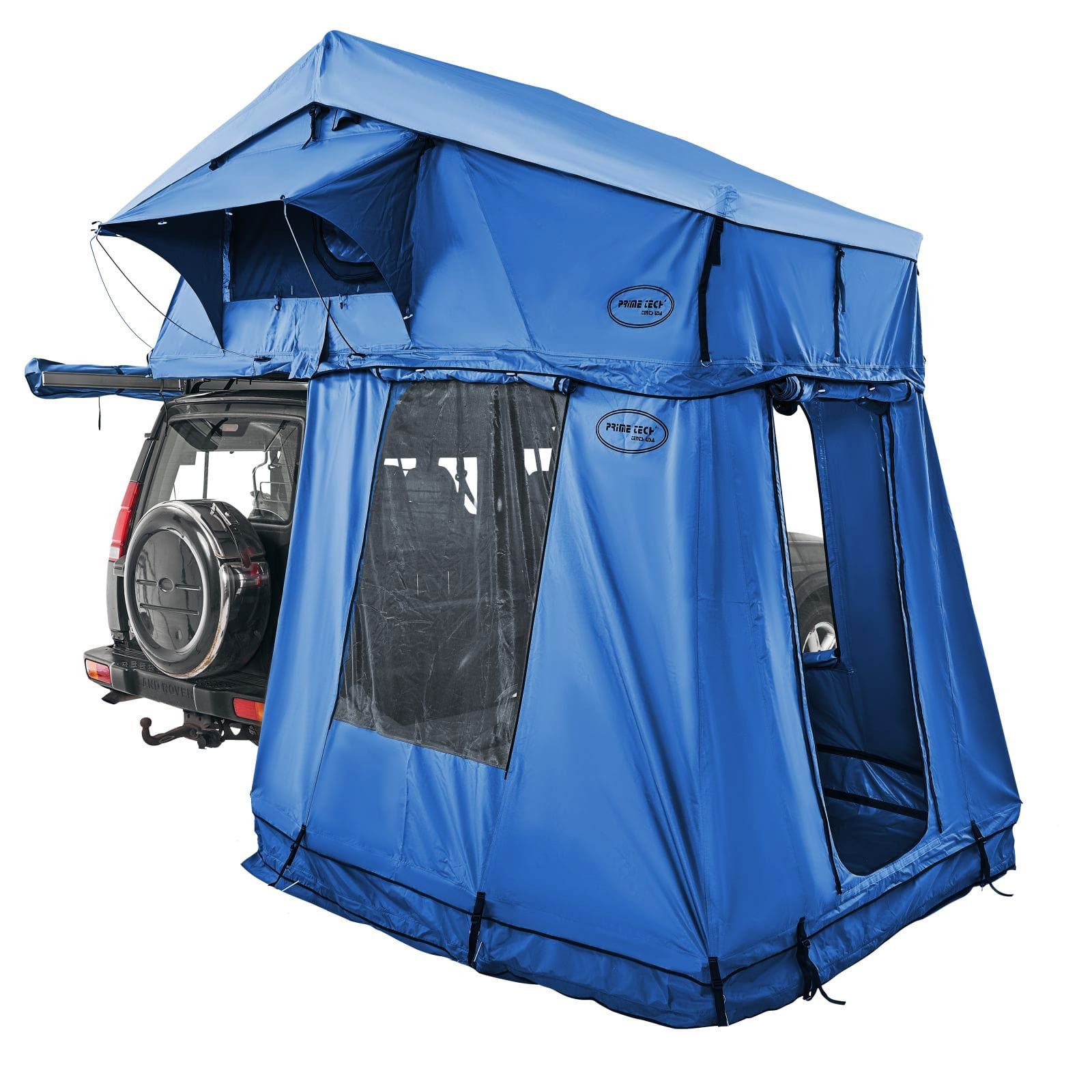 Dachzelt Prime Tech Autodachzelt Extended XL + Vorzelt (blau)