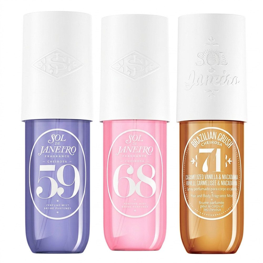Sol de Janeiro Gesichts- und Körperspray Sol de Janeiro Cheirosa Trio Duft Set, Drei ikonische Body Mists in einem Set