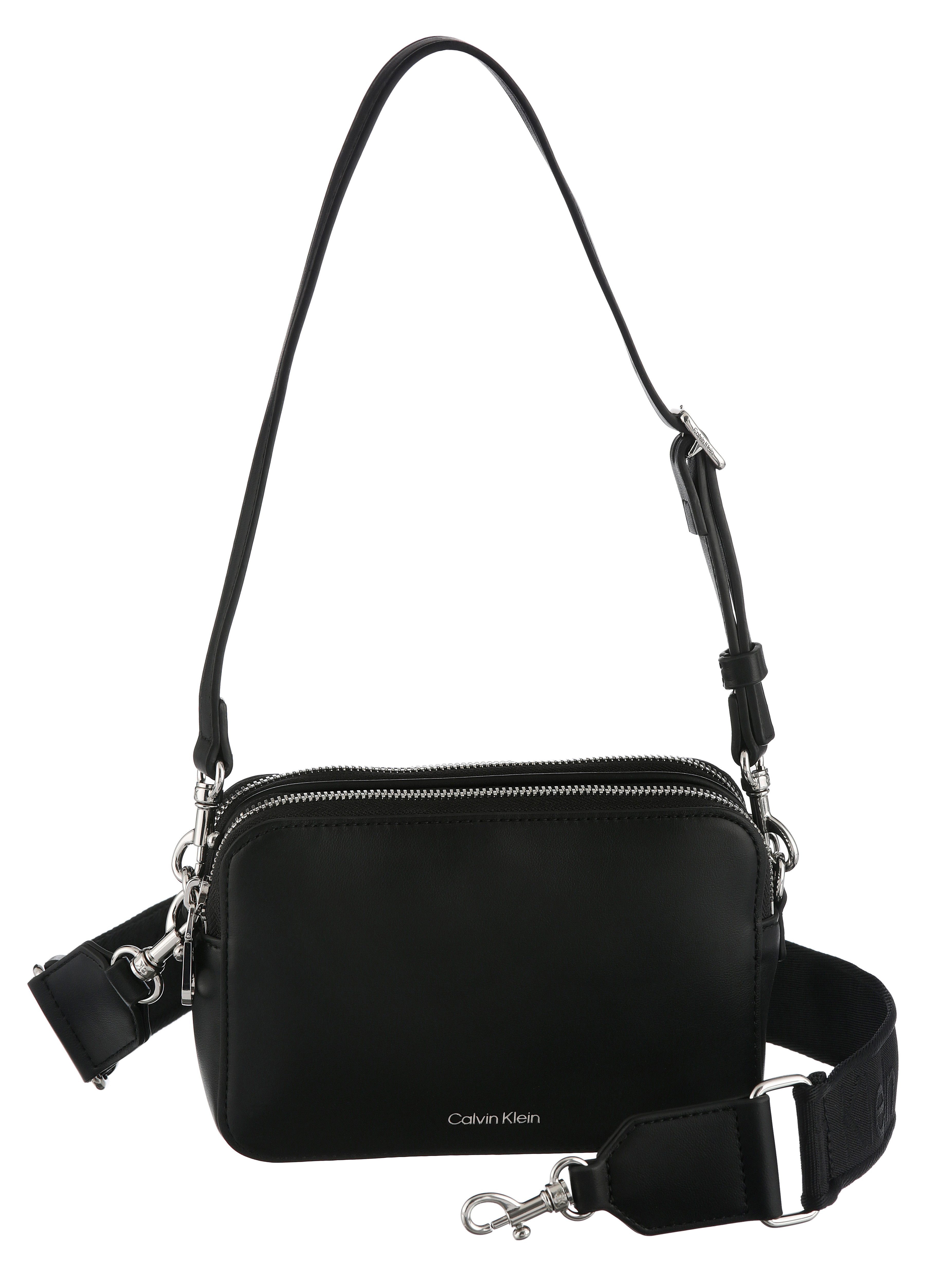 Calvin Klein Mini Bag WEBBING DOUBLE STRAP CAMERA BAG, kleine Schultertasch günstig online kaufen