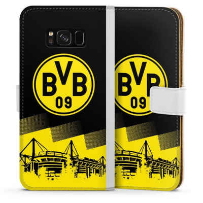DeinDesign Handyhülle »BVB Borussia Dortmund Stadion BVB Two Tone«, Samsung Galaxy S8 Hülle Handy Flip Case Wallet Cover Handytasche Leder