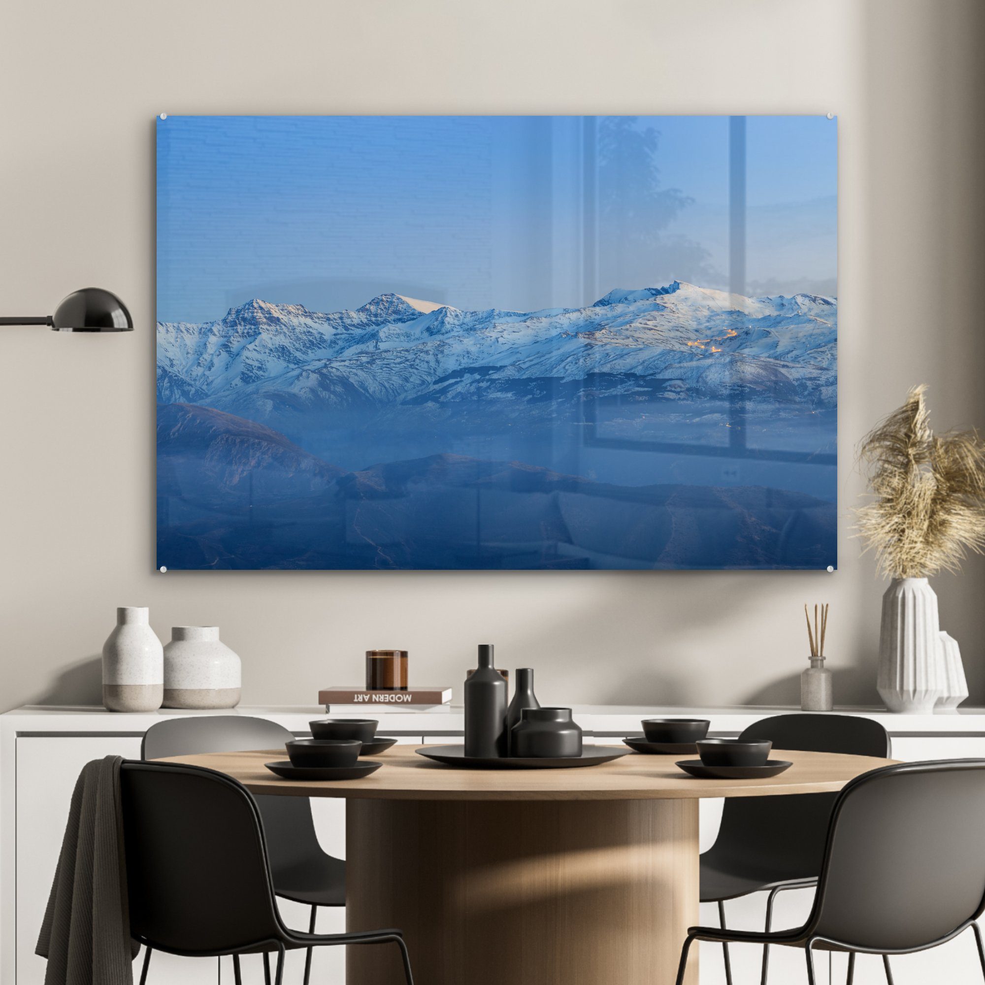 Schlafzimmer Park, Wohnzimmer National der Nevada Acrylglasbilder Acrylglasbild & Sierra Panorama (1 im schneebedeckten Berggipfel MuchoWow St),