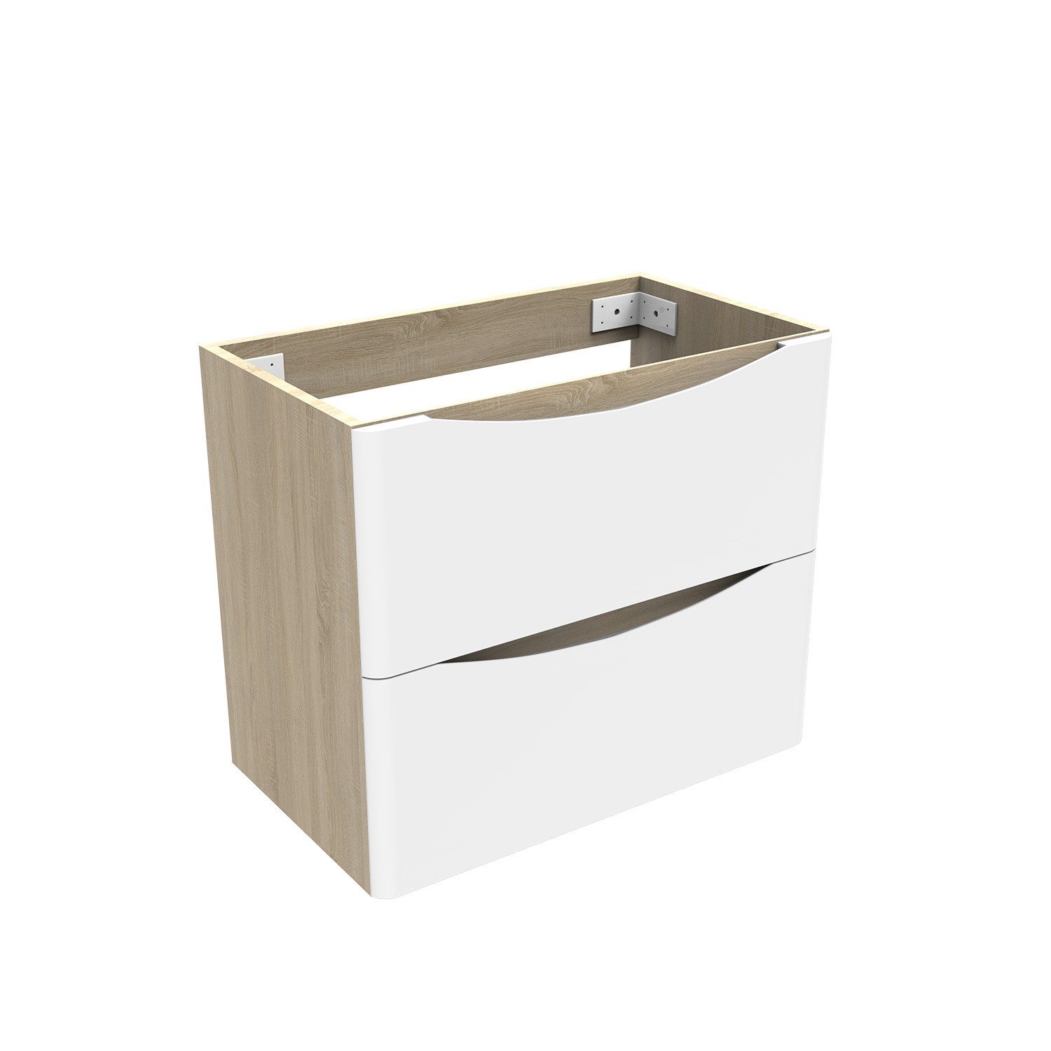 duschspa Waschtisch Waschbecken mit Unterschrank Badmöbel Set Waschtisch mit Unterschrank (Smiley), 50/60/80/100/120 cm