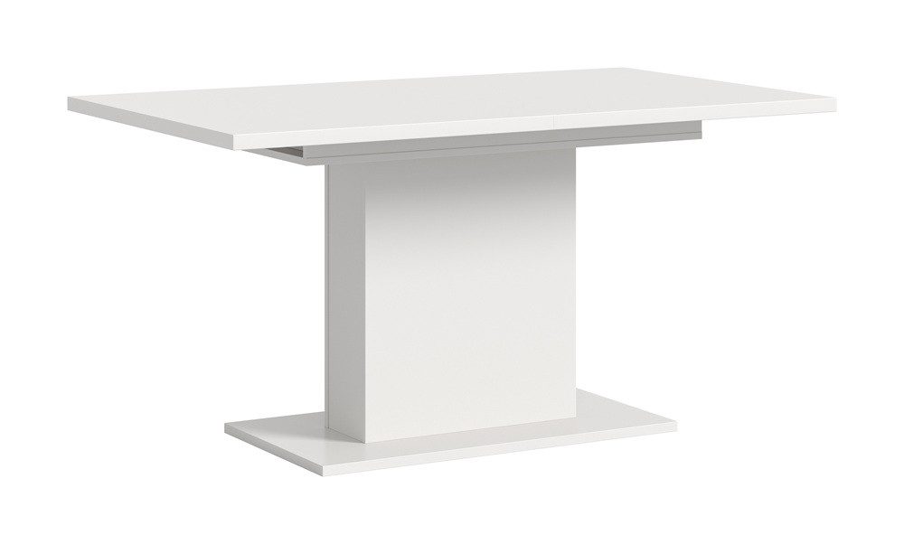 xonox.home Esstisch Esstisch Motion, ausziehbar, Säulen-Fußgestell, weiß, 150(190)x90, Küchentisch, weiß