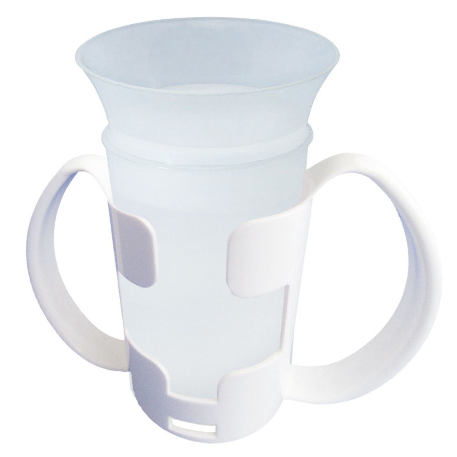 Sundo Homecare GmbH Trinklernbecher SUNDO Dysphagie-Trinkbecher mit Aufsatz & Halter 200 ml