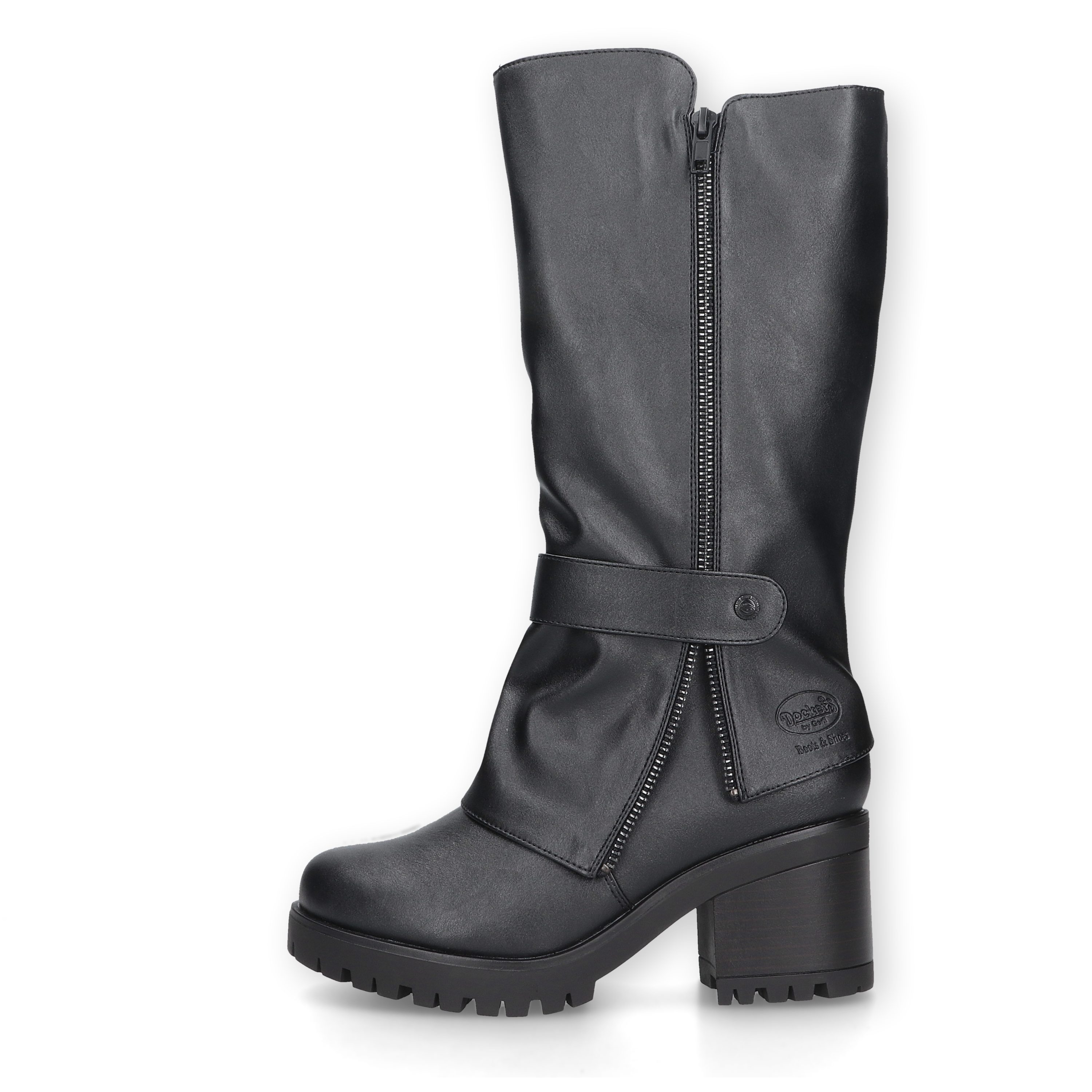 Dockers by Gerli Stiefel mit Blockabsatz und derber Sohle