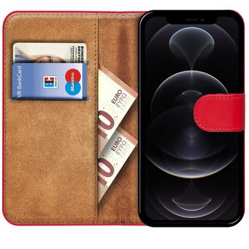 CoolGadget Handyhülle Book Case Handy Tasche für Apple iPhone 12 Pro Max 6,7 Zoll, Hülle Klapphülle Flip Cover für iPhone 12 Pro Max Schutzhülle stoßfest