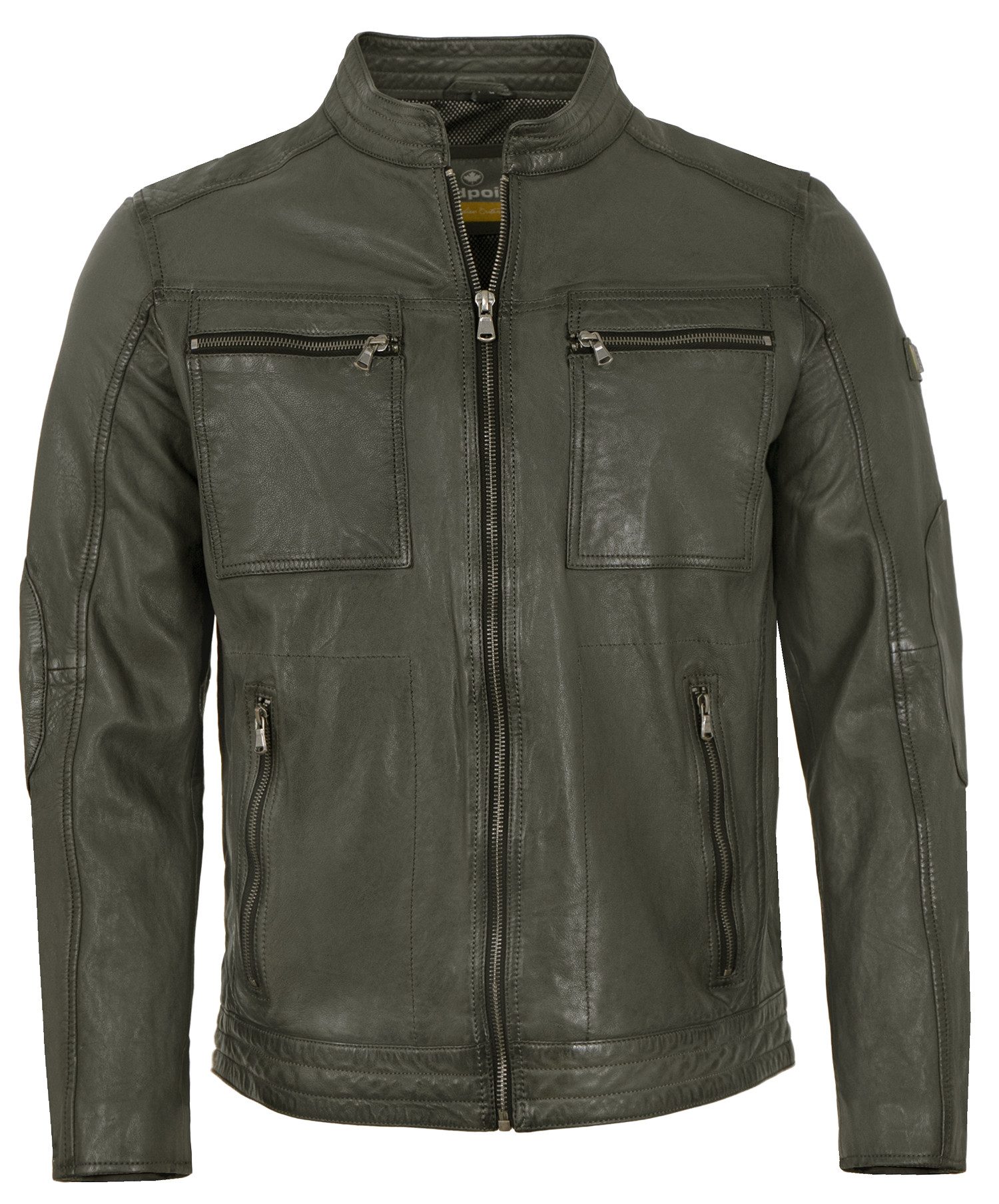 Redpoint Lederjacke Kingdom/M Redpoint - Herren Lederjacke Lammnappa grau-g günstig online kaufen