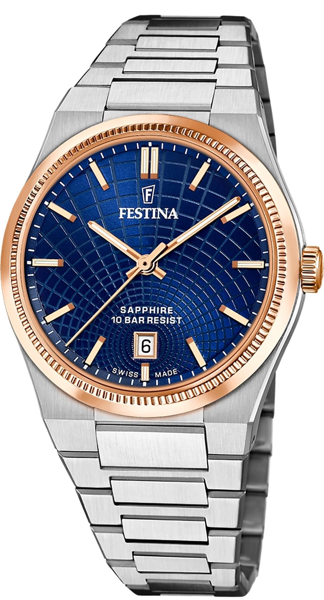 Quarzuhr Festina Herrenuhr Swiss Made Armbanduhr